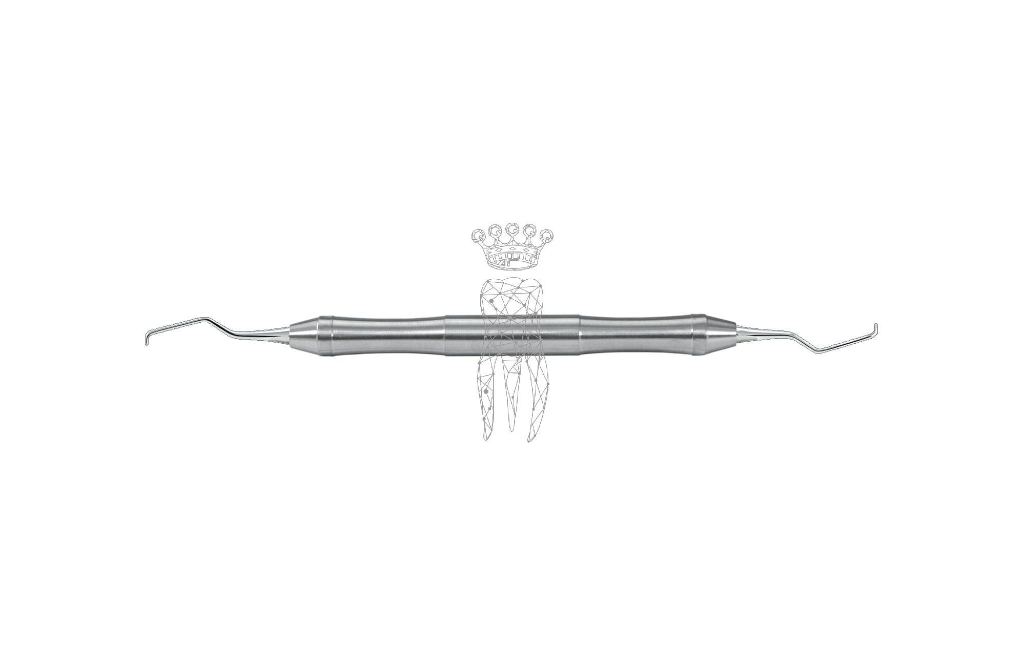 Kürette Gracey Micro-Mini-Five LiquidSteel - Griff 9.5mm hohl leicht