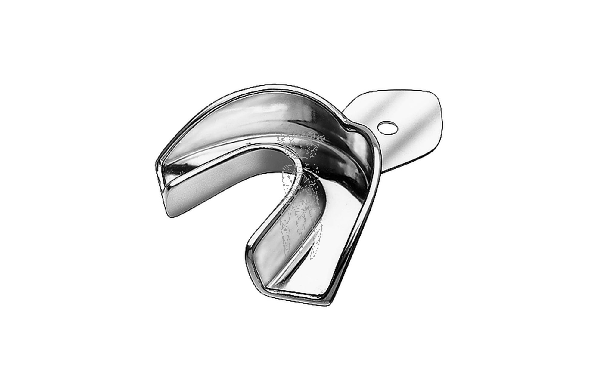 Impression Tray ERGOLOCK non-perforated Lower-Jaw