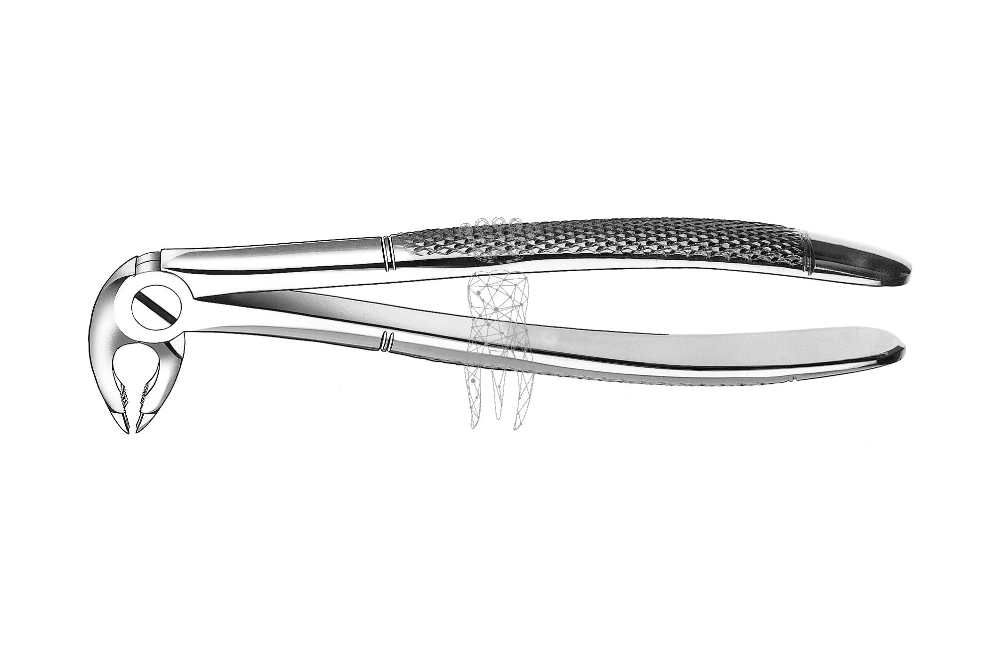 Extracting forceps friction grip Lower-Jaw incisors-canines-premolars