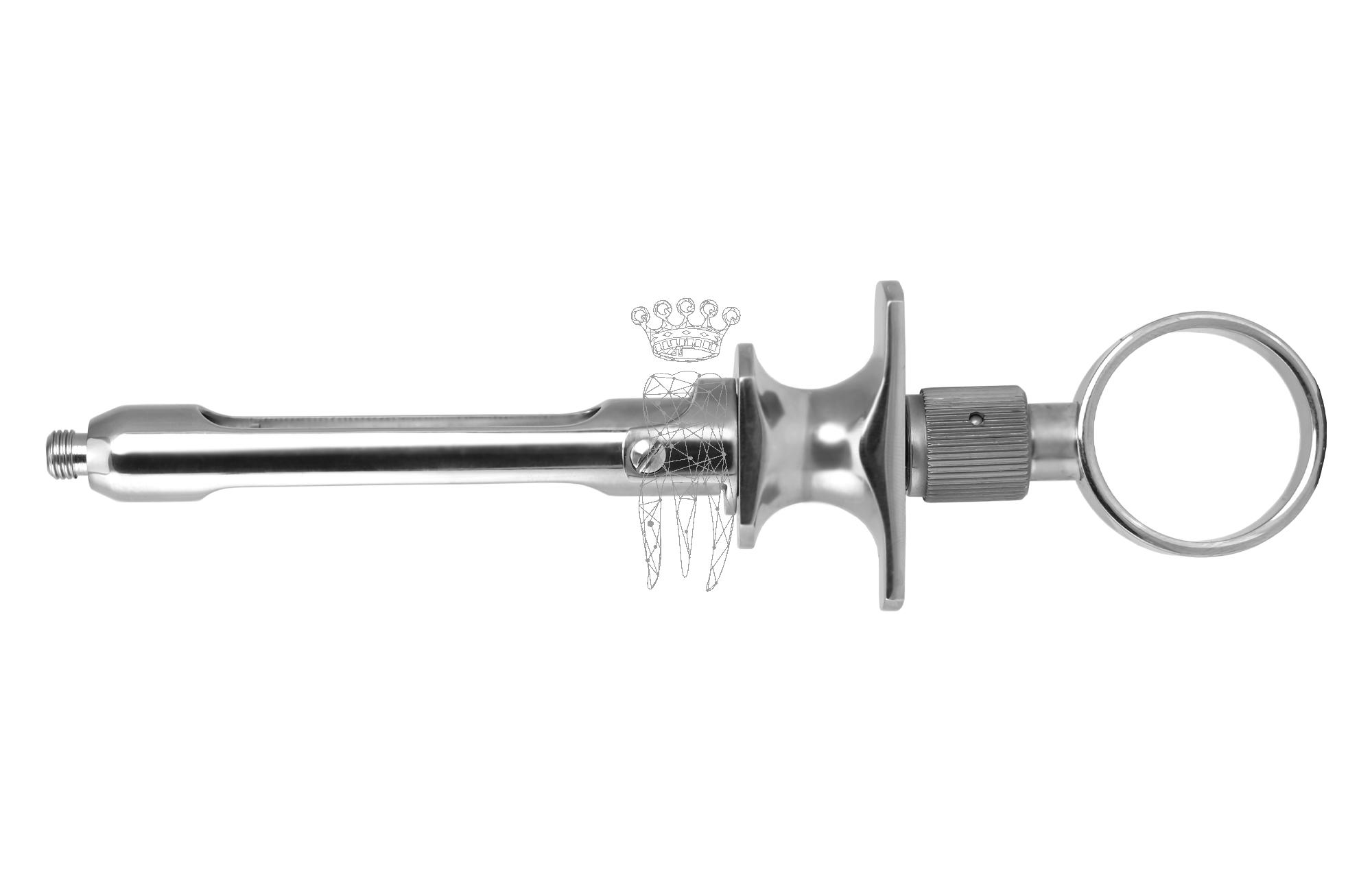 Cartridge syringes STAINLESS 3 aspiration hooks - self-aspirating