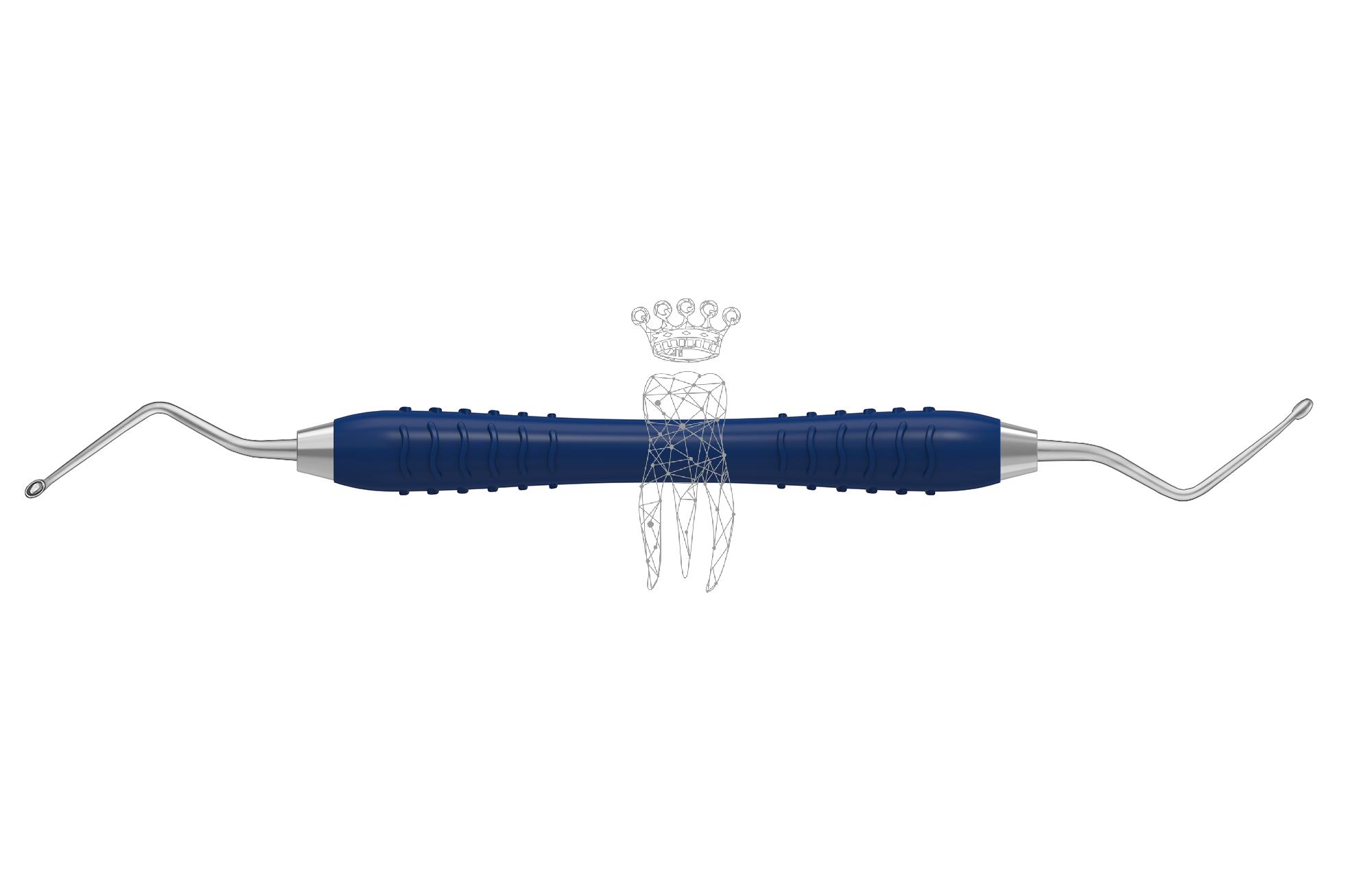 Scharfer Löffel Hemingway oval 2.0/3.0mm Colori-Silicon