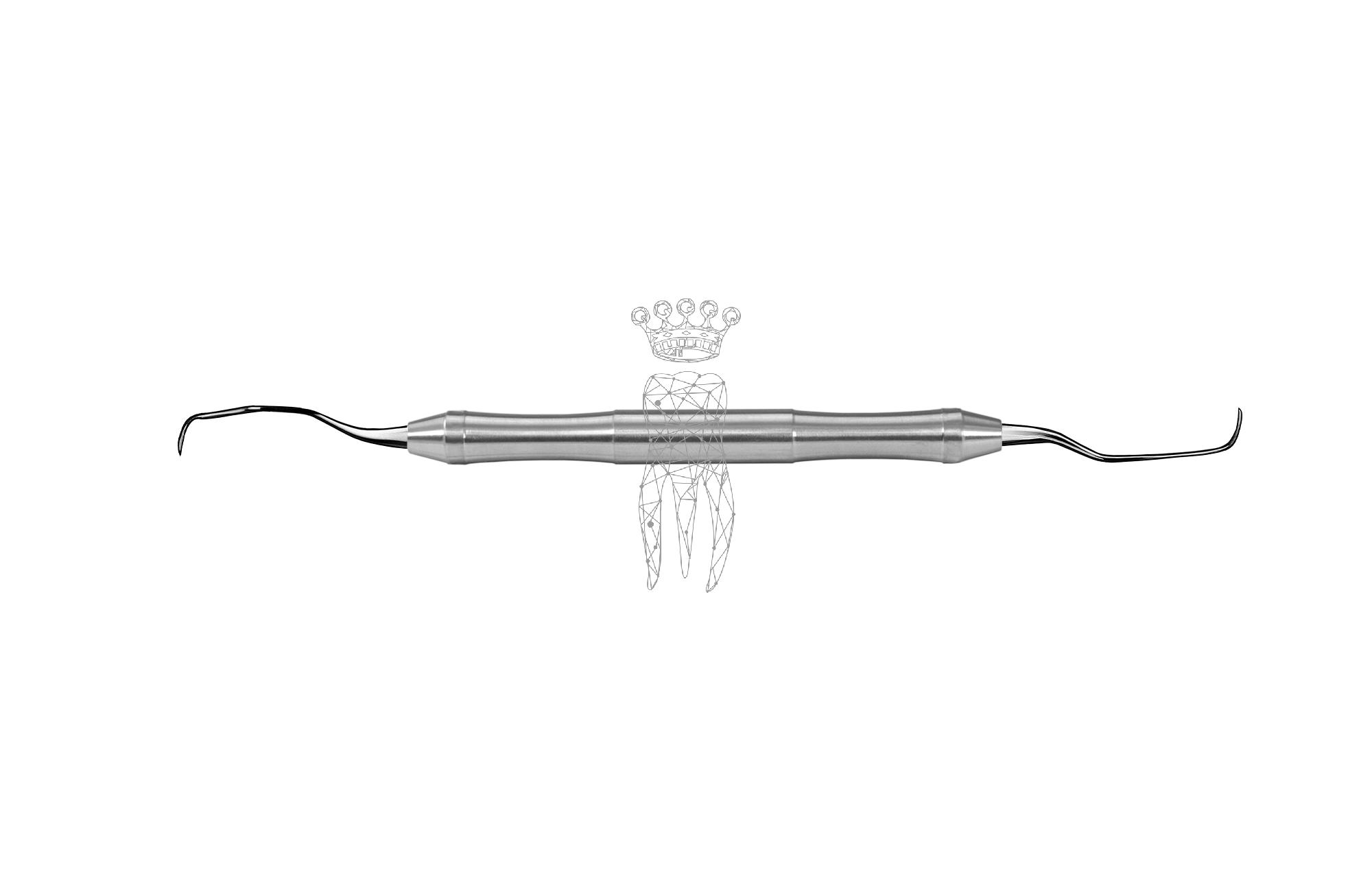 Kürette Gracey AfterFive LiquidSteel - Griff 9.5mm hohl leicht