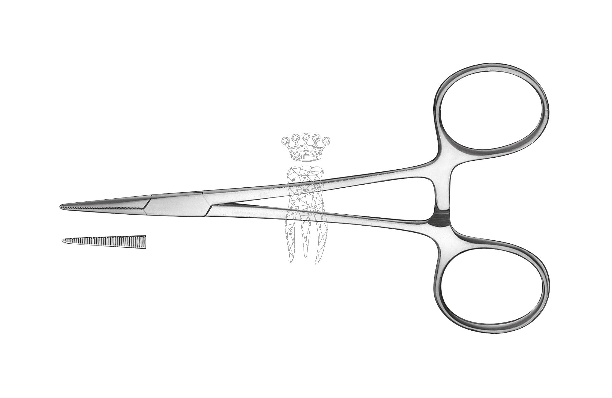 Haemostatic forceps straight 12.5cm