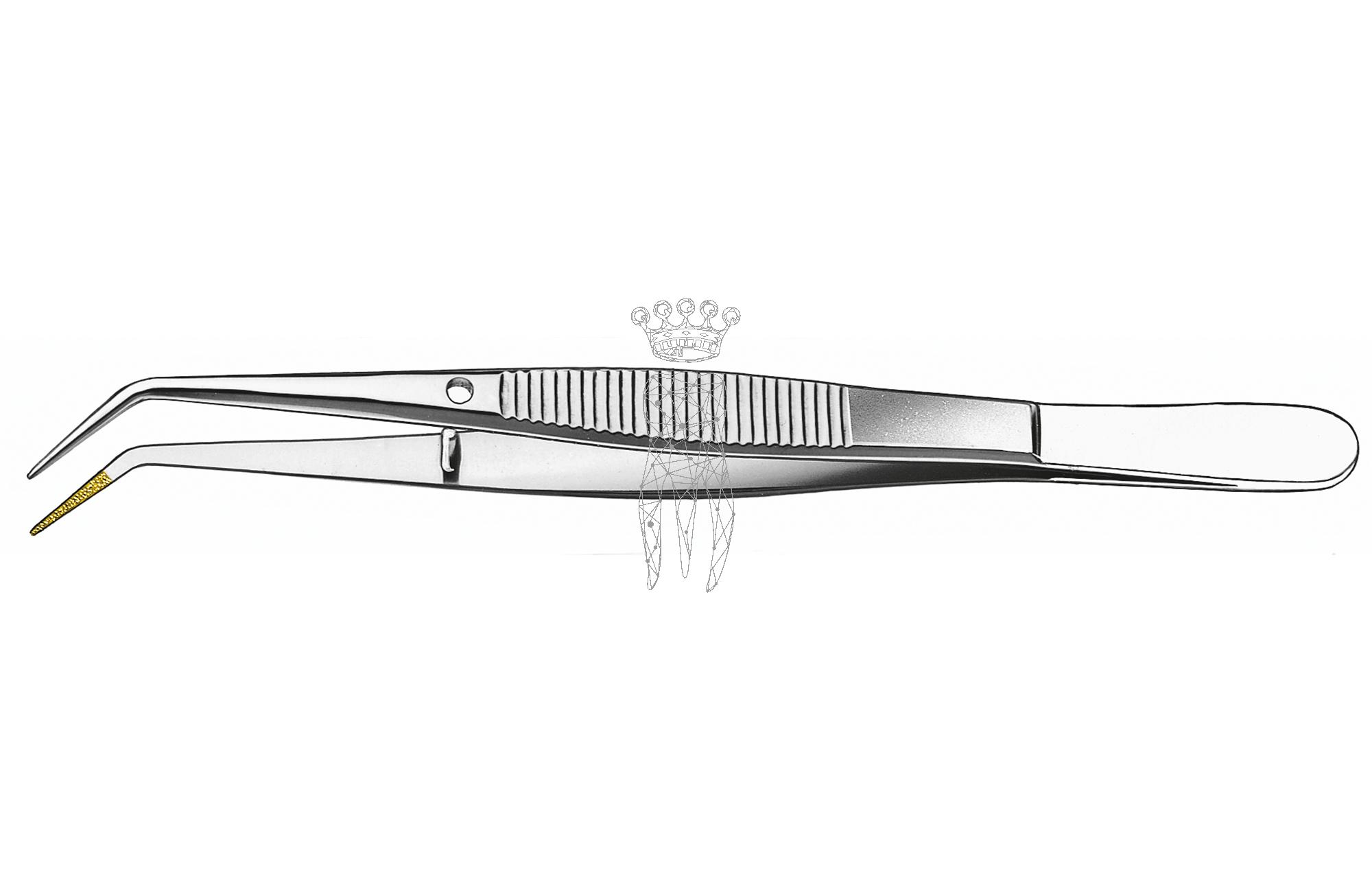 Tweezers with diamond tips