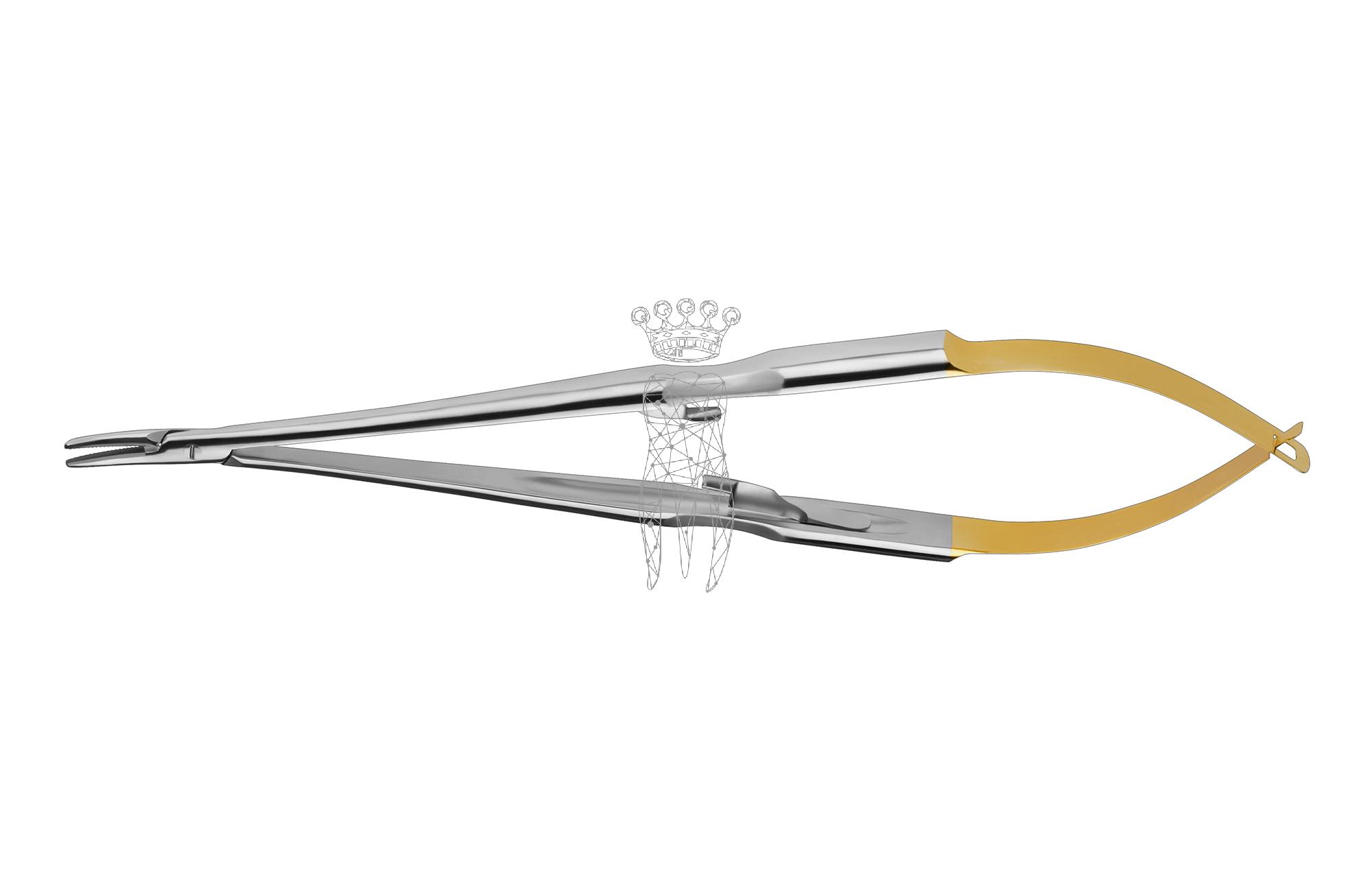 Nadelhalter Castroviejo TC LiquidSteel 16cm gebogen