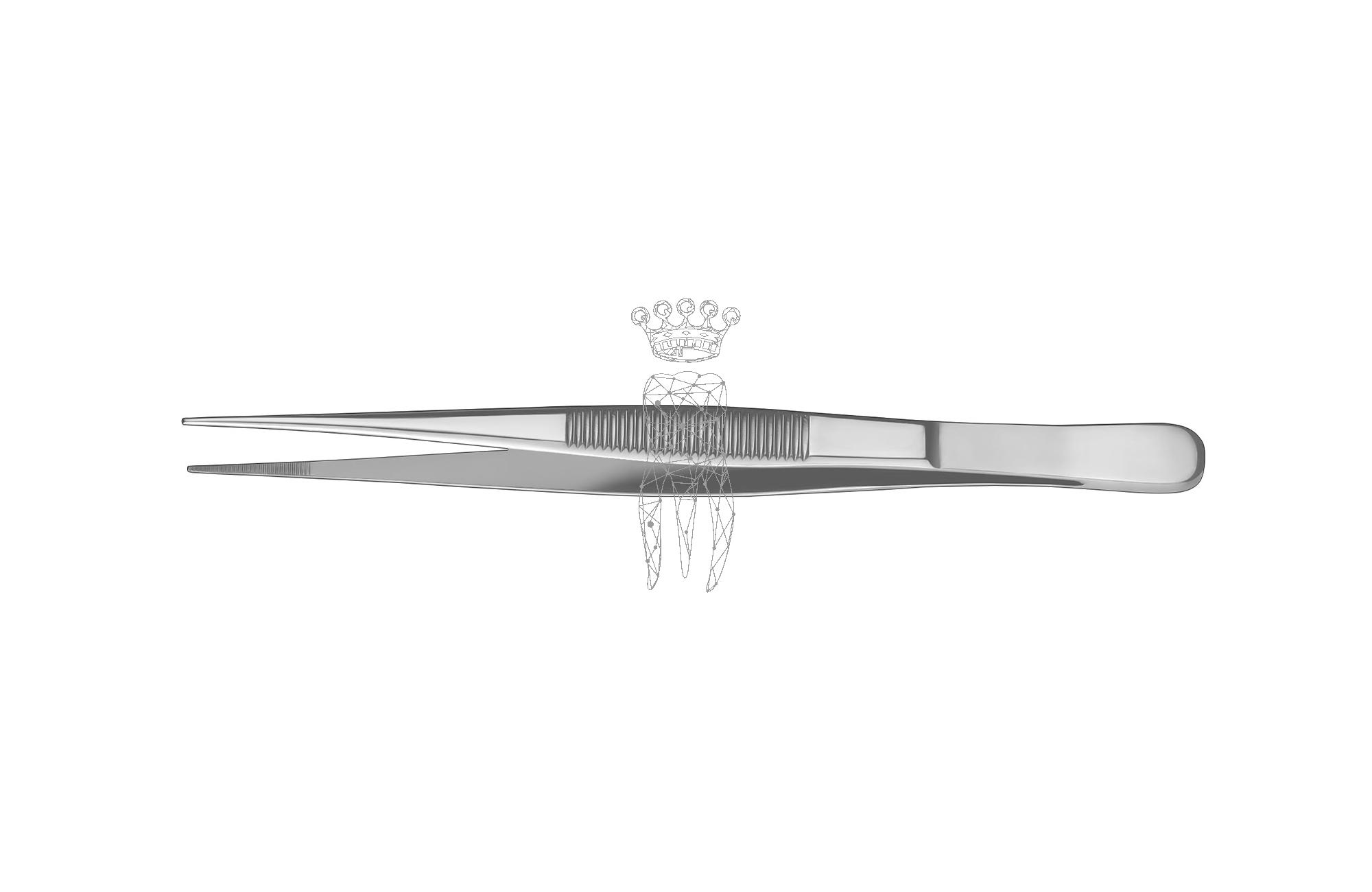 Anatomic tweezers 14.5cm