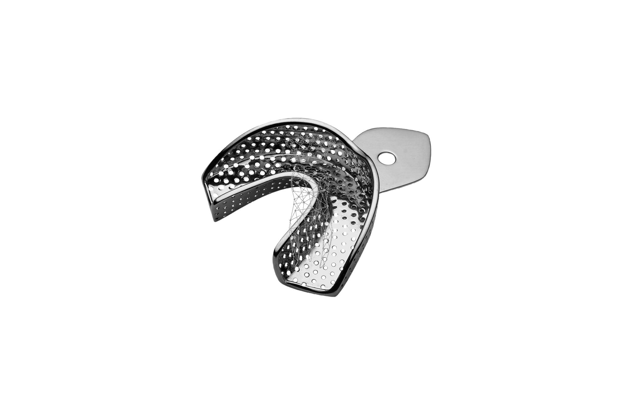 Impression Tray ERGOLOCK perforated Lower-Jaw