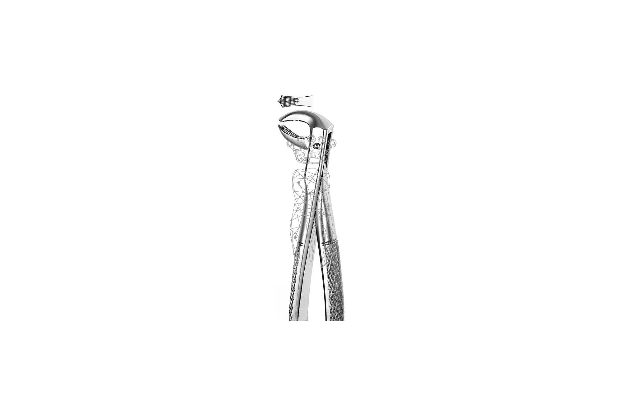 Extracting forceps Lower-Jaw molars