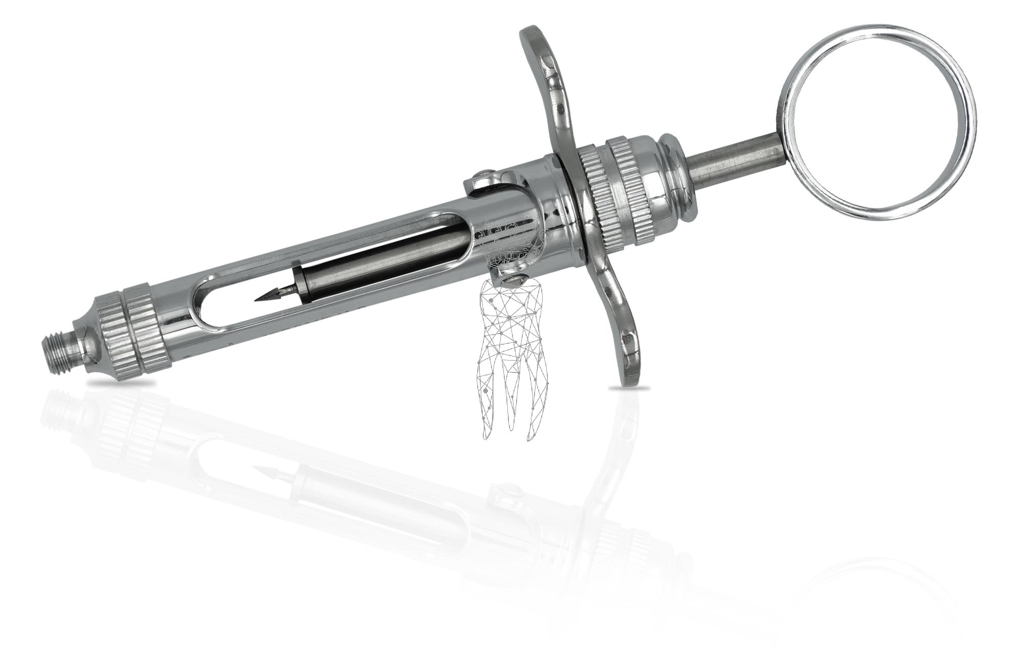 Zylinderampullenspritze 1.8ml metrisches Gewinde - mit Selbstaspiration
