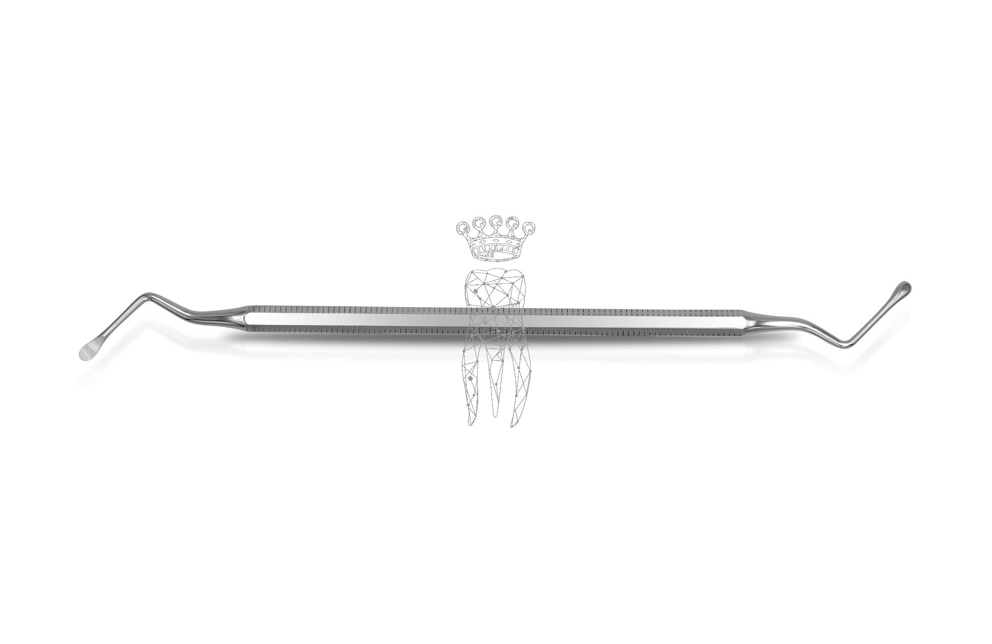 Bone curette Lucas 2.7mm