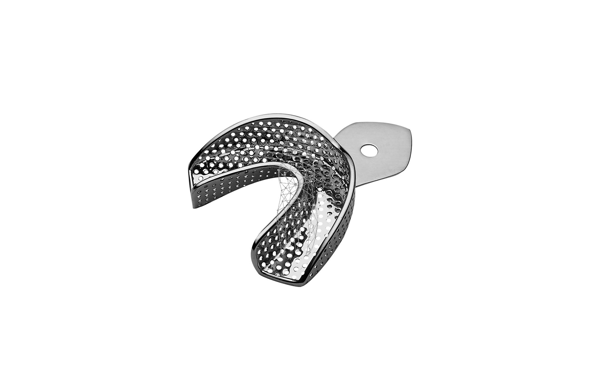 Impression Tray ERGOLOCK perforated Lower-Jaw