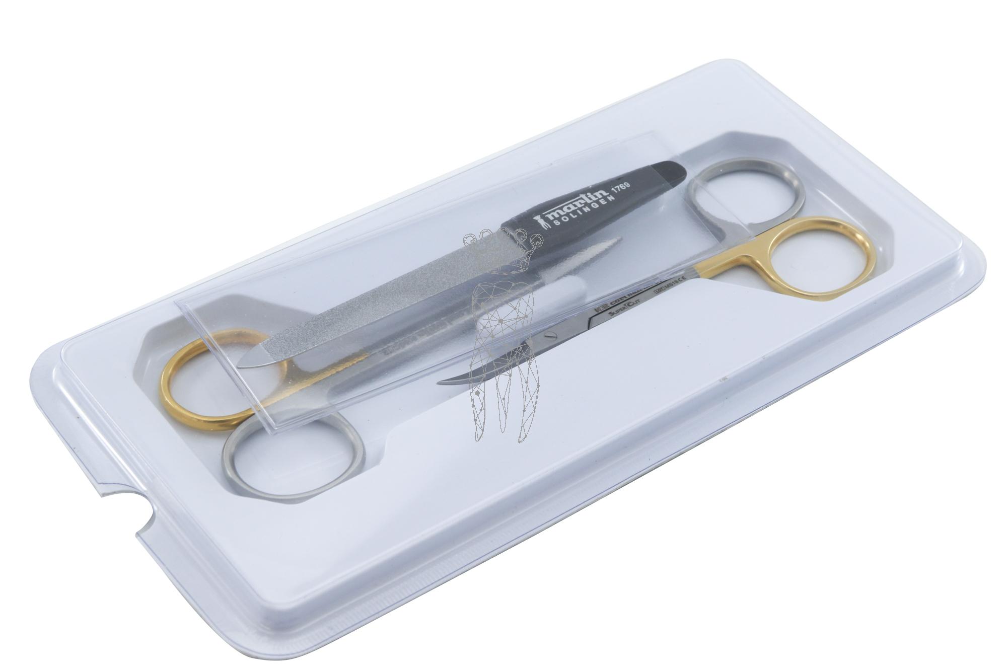 Set scissors SuperCut 805SC/12+807SC/12 + nail file 1769