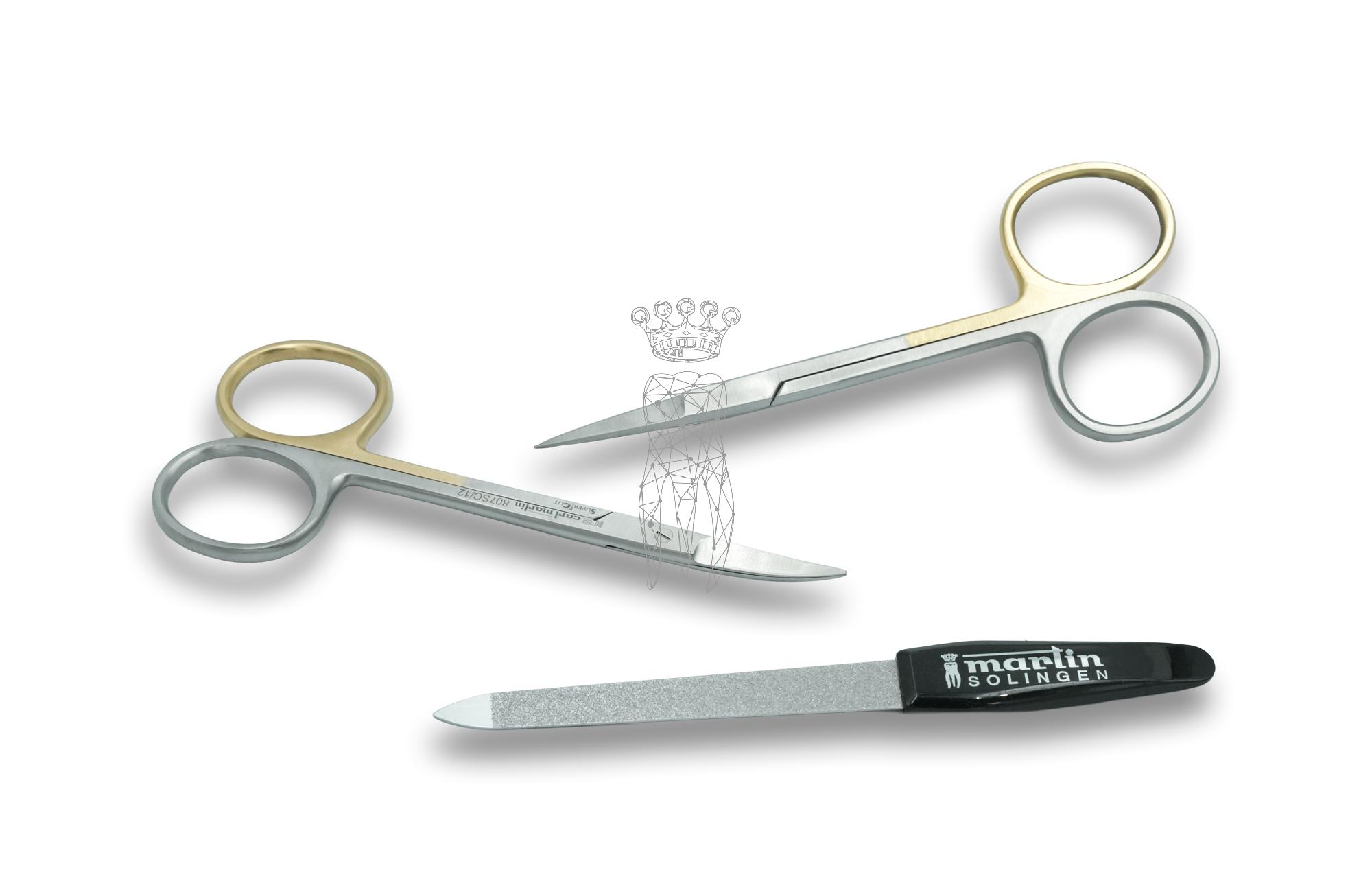 Set scissors SuperCut 805SC/12+807SC/12 + nail file 1769