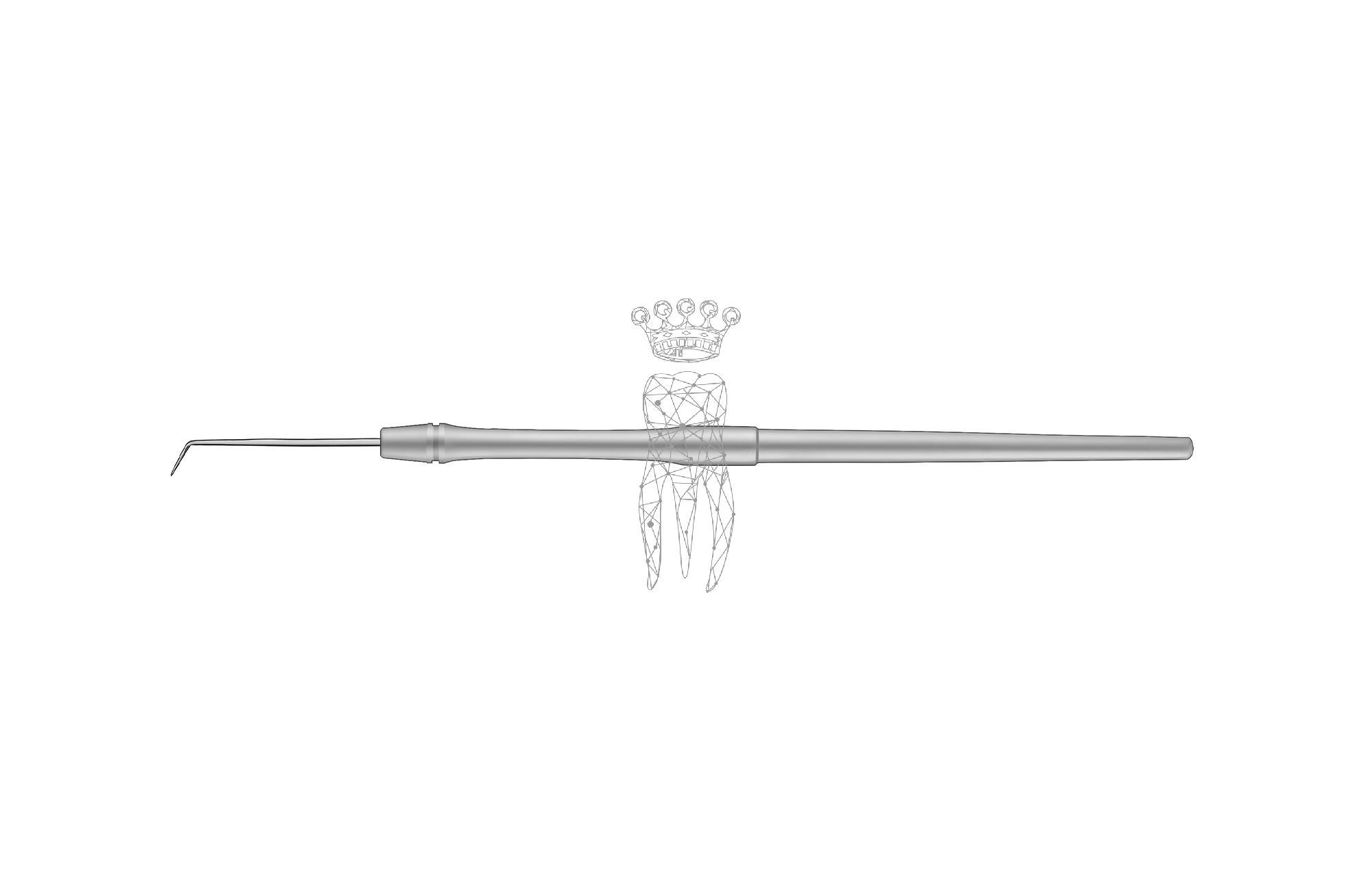 Ligature probe stiff acc. to Dr. Ecker 6.0mm solid handle