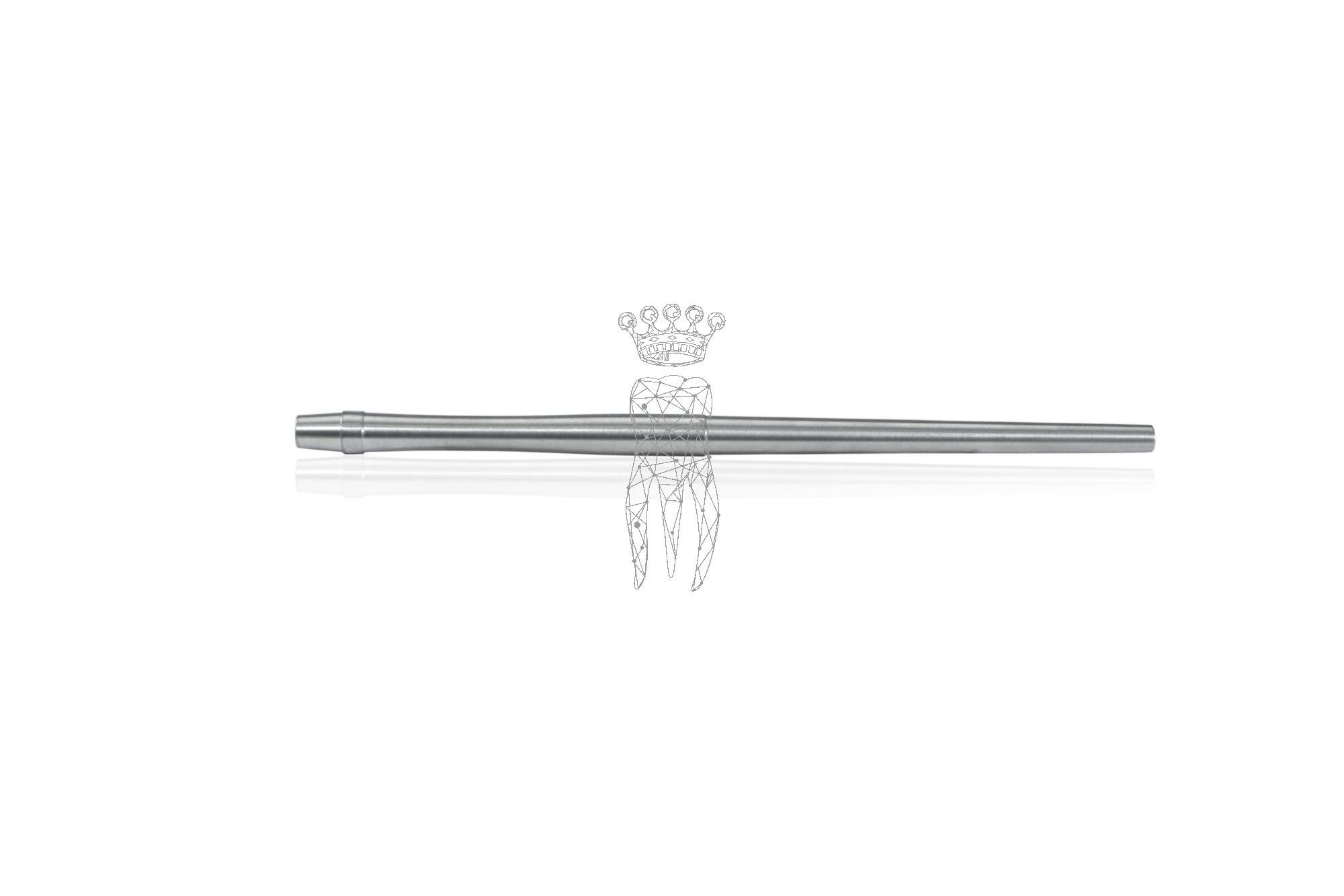 Mirror handle round solid stainless thread cone-socket - LiquidSteel