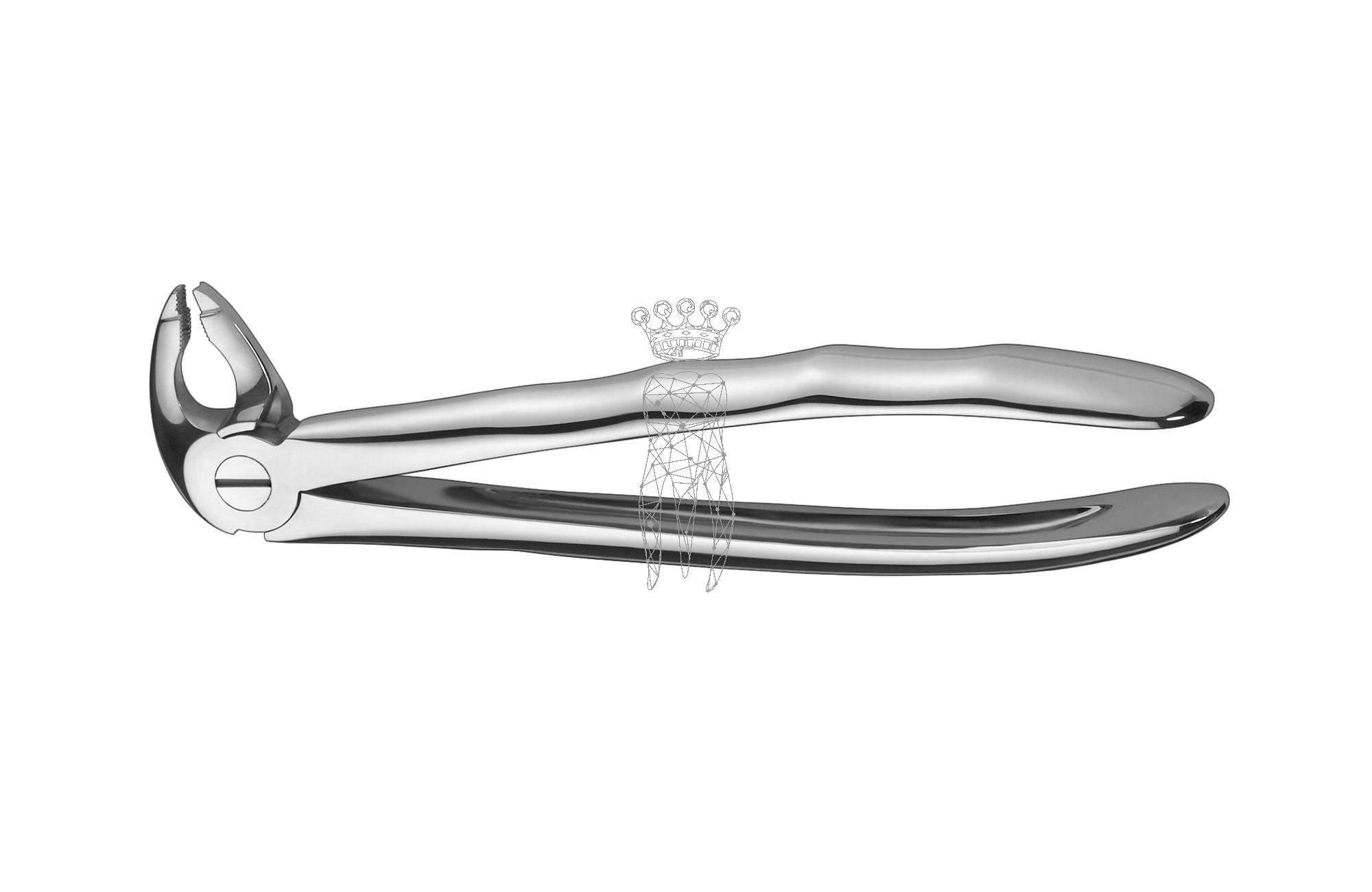 Extracting forceps deep reach LS Lower-Jaw incisors/canines