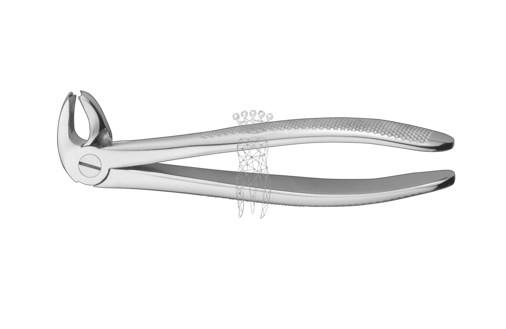 Extracting forceps friction grip Lower-Jaw molars left + right