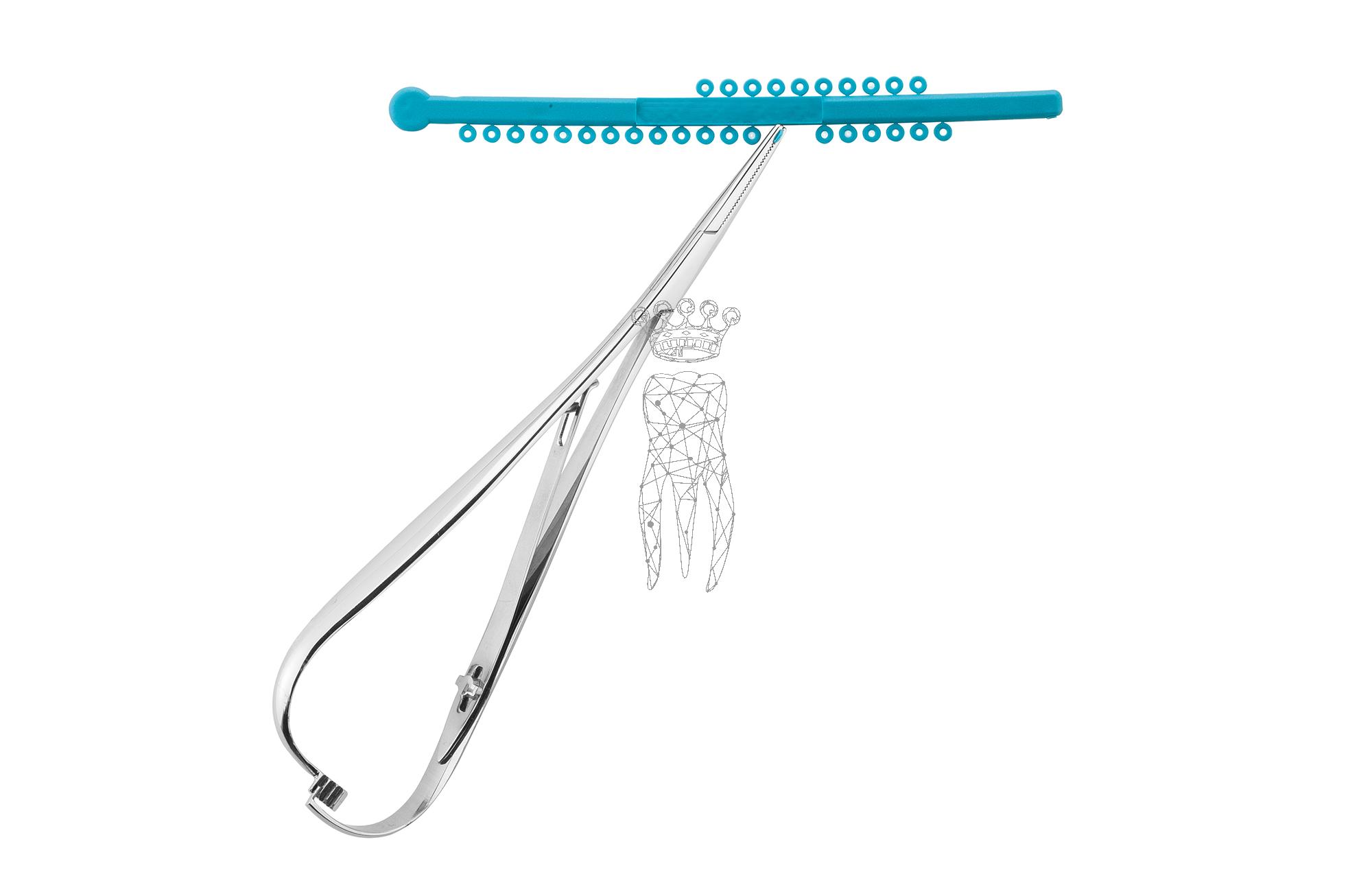 Needleholder for ligatures 14cm smooth-running, graceful - straight