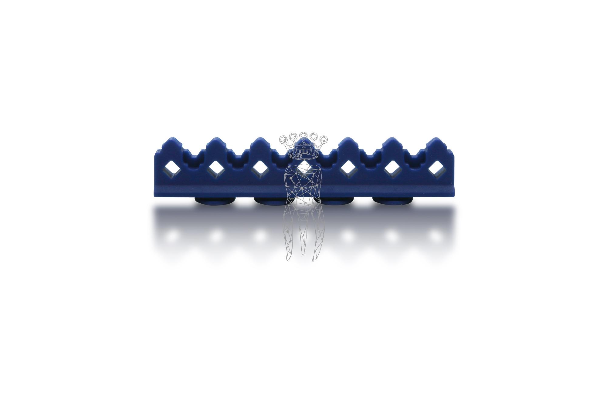 Silikon Auflage f. 3029-S + CLIP-S 6 Instrumente - blau