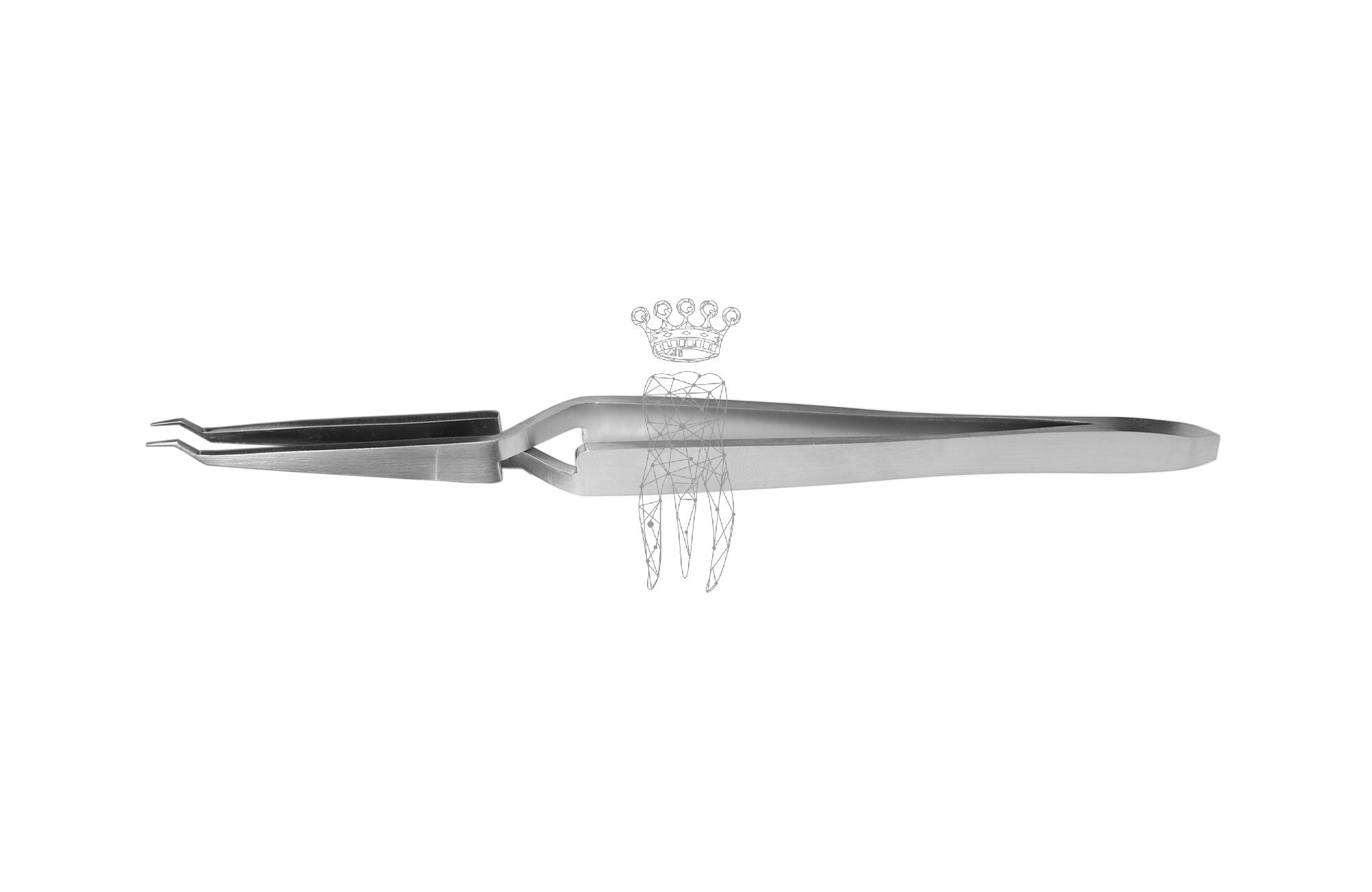 Lingual Bukkalröhrchen+Bracket Pinzette offset fein