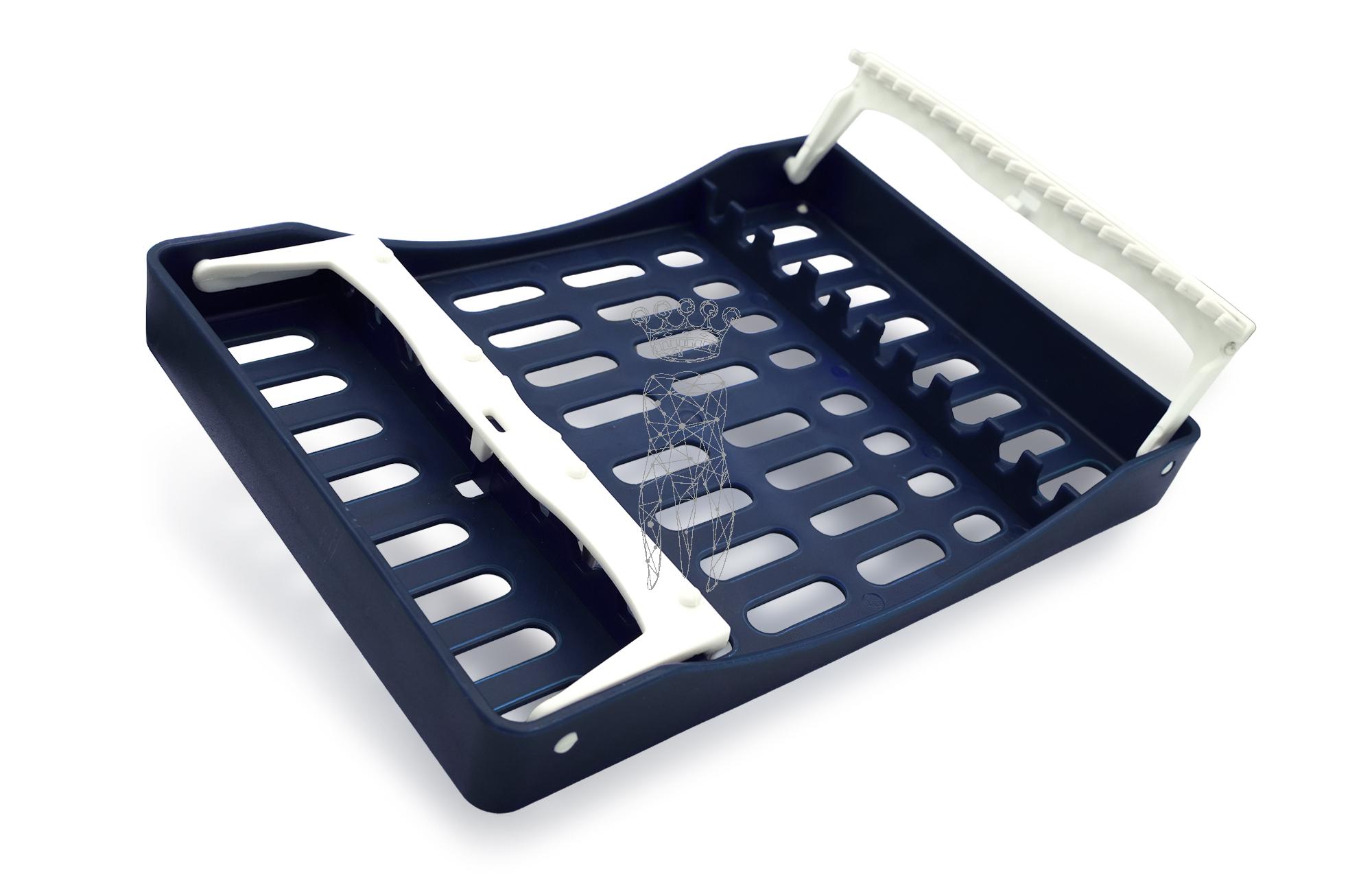 SteriWashTray blue - 10 instruments 208 x 148 x 26mm