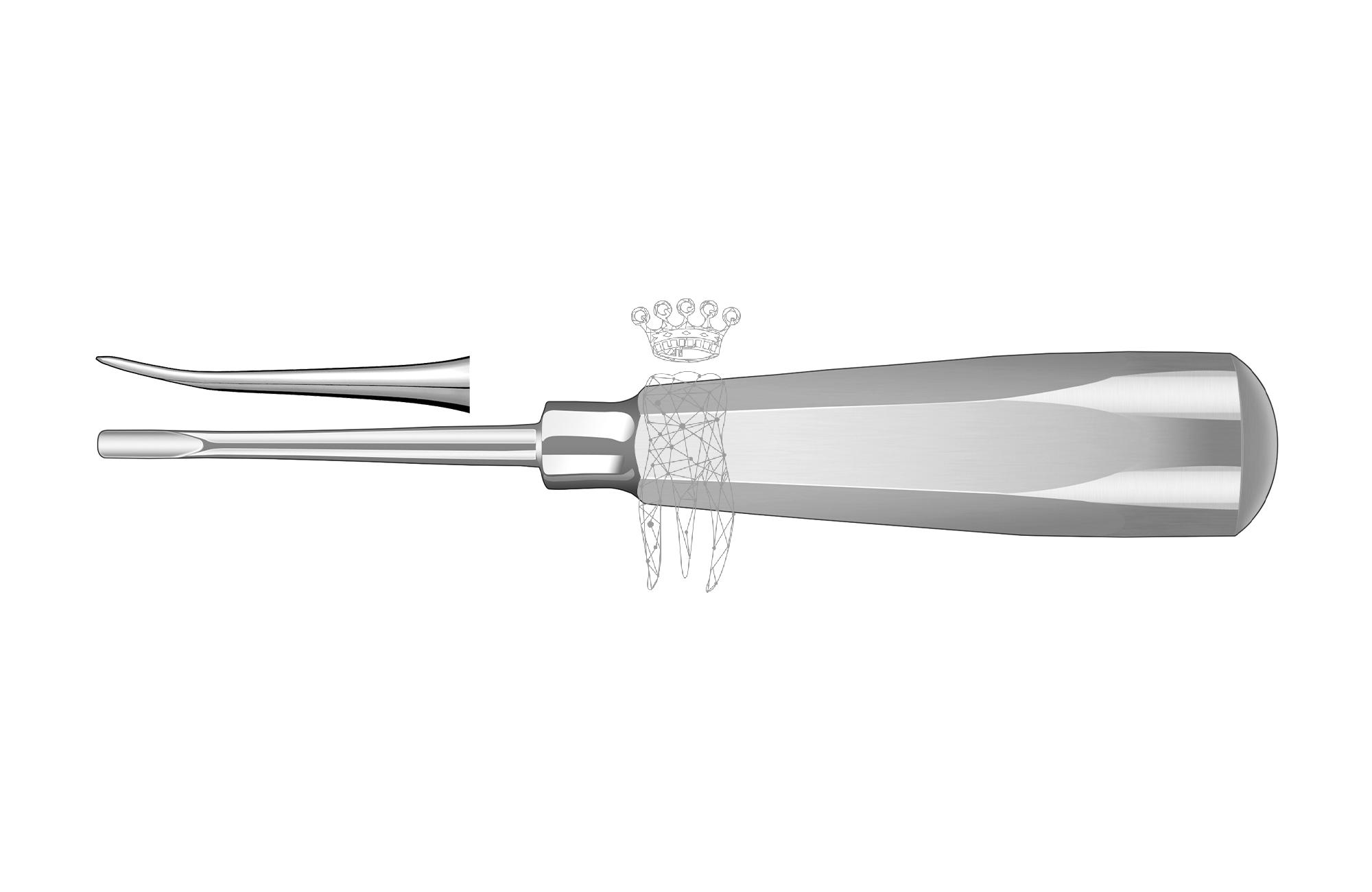 Wurzelheber gebogen 4.0mm LiquidSteel