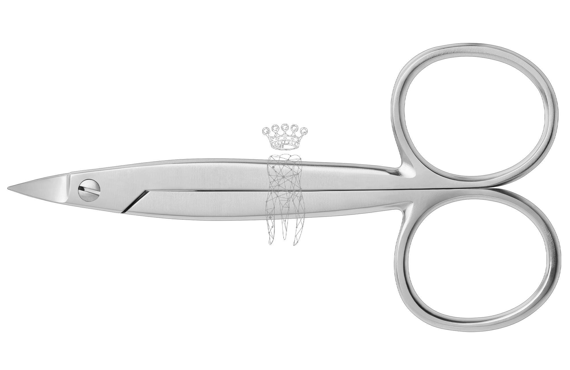 Crown scissors curved 9cm