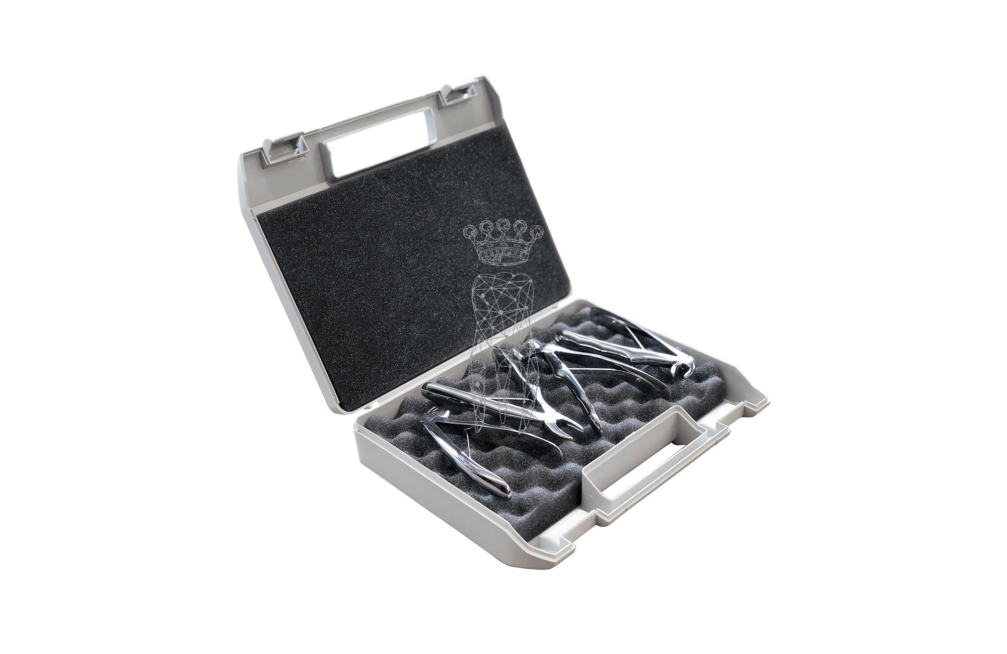 Set of children extracting forceps LS with spring - LiquidSteel LS280A/1,3,5,6