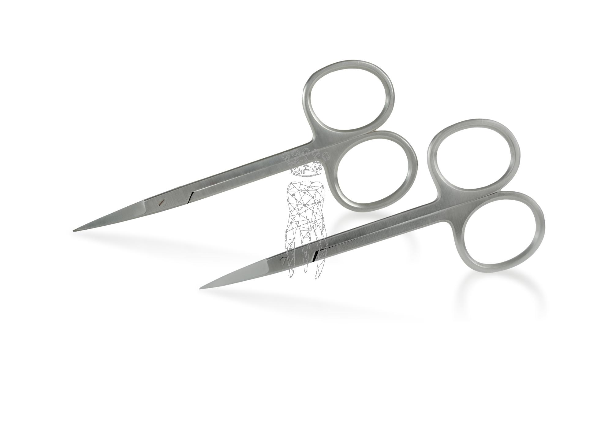 Set gum scissors 800/12+802/12