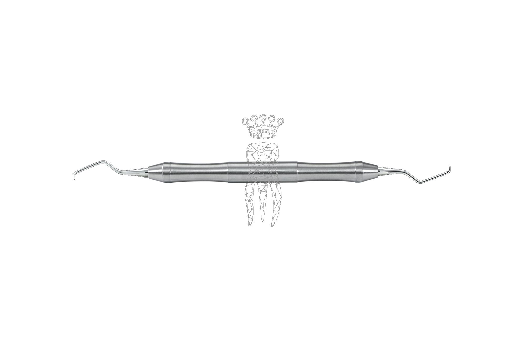 Kürette Gracey Micro-Mini-Five LiquidSteel - Griff 9.5mm hohl leicht