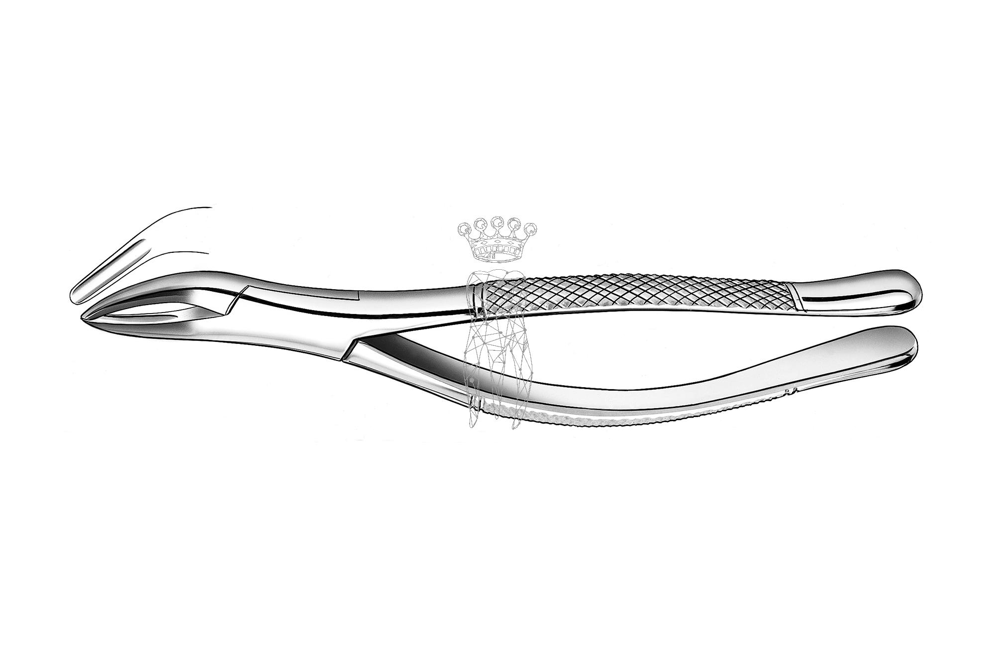 Extracting forceps american pattern Upper+Lower-Jaw roots/fragments