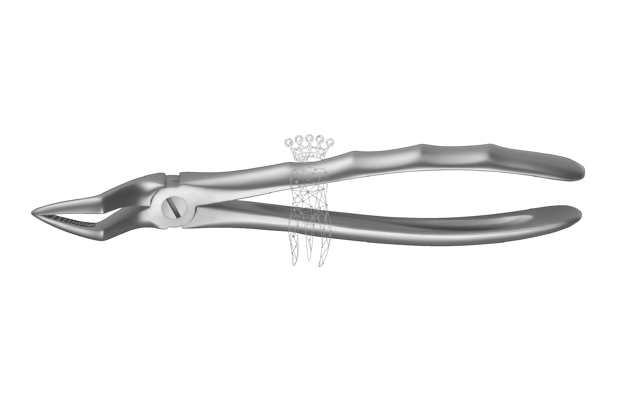 Extracting forceps LiquidSteel Upper-Jaw roots
