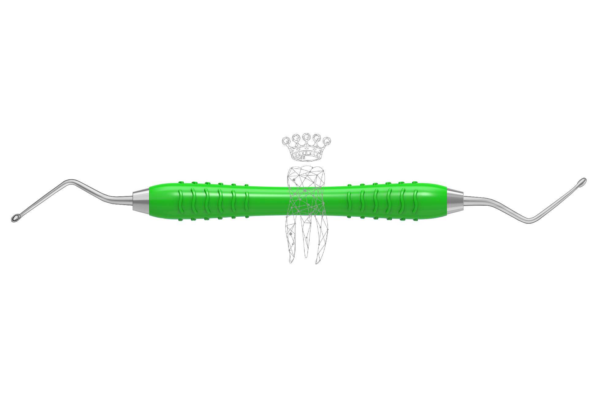 Scharfer Löffel Hemingway oval 2.0/3.0mm Colori-Silicon