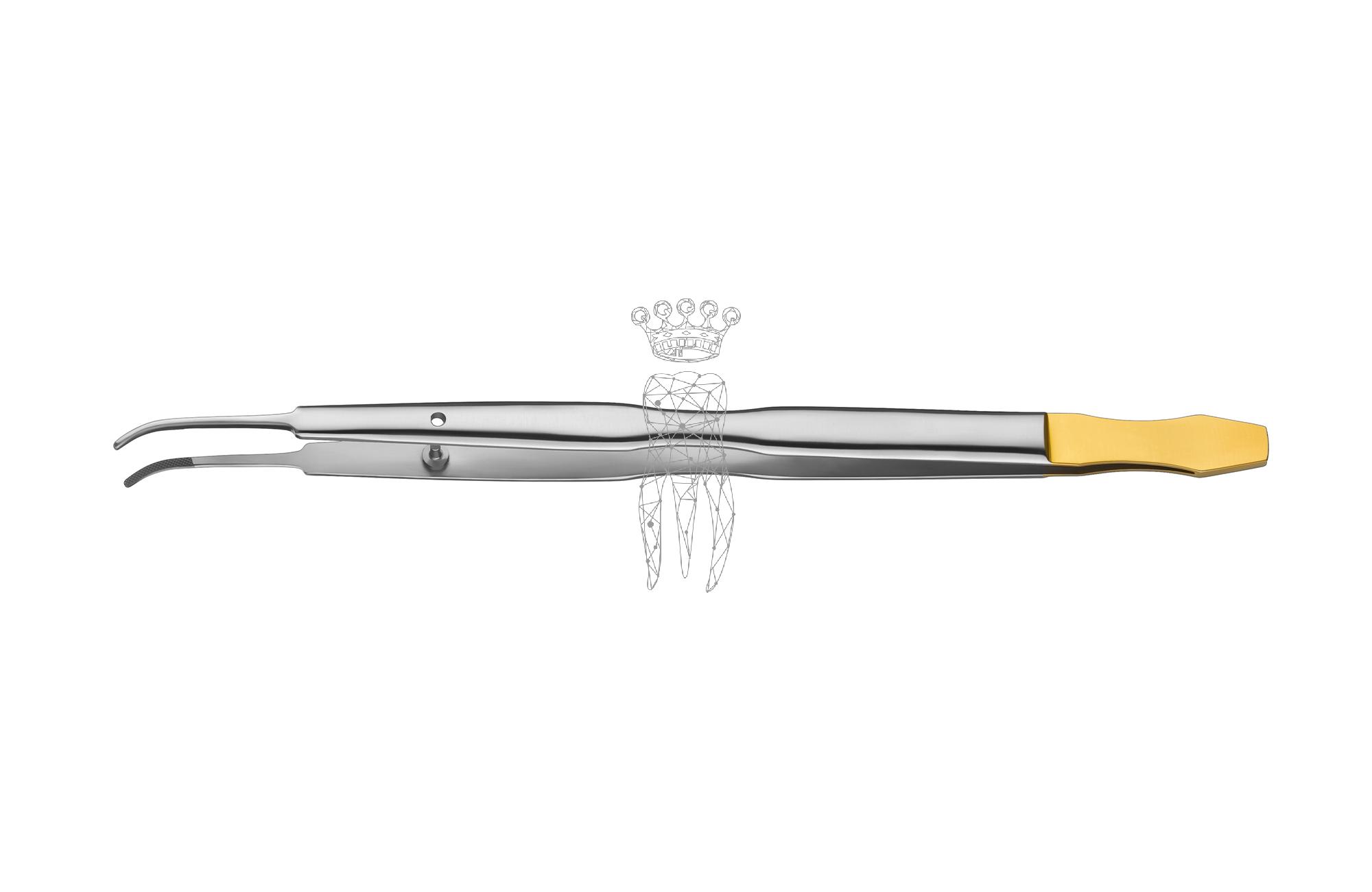 Pinzette anat. GERALD 18cm gerade TC LiquidSteel Rundgriff