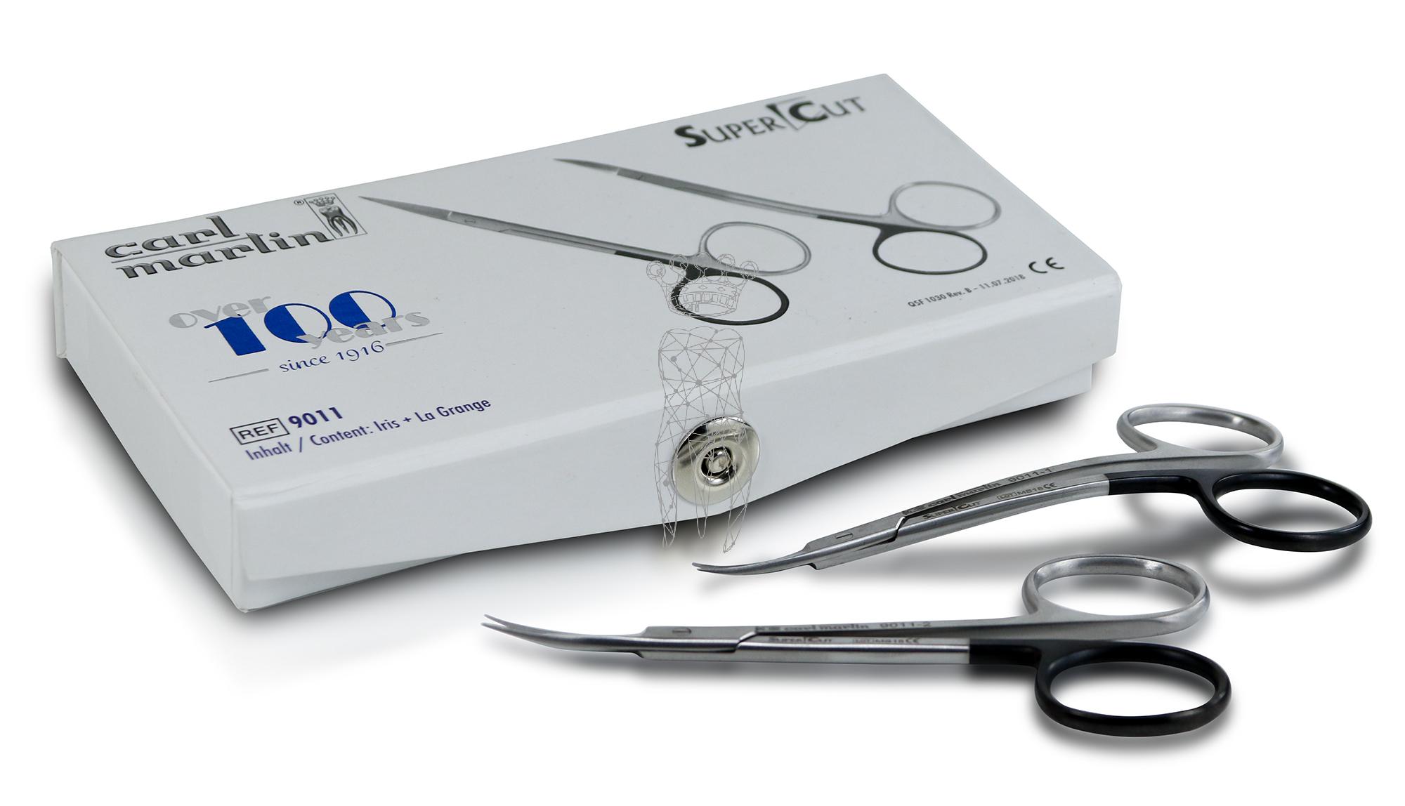 Set scissors Super-Cut micro-serration Iris + La Grange