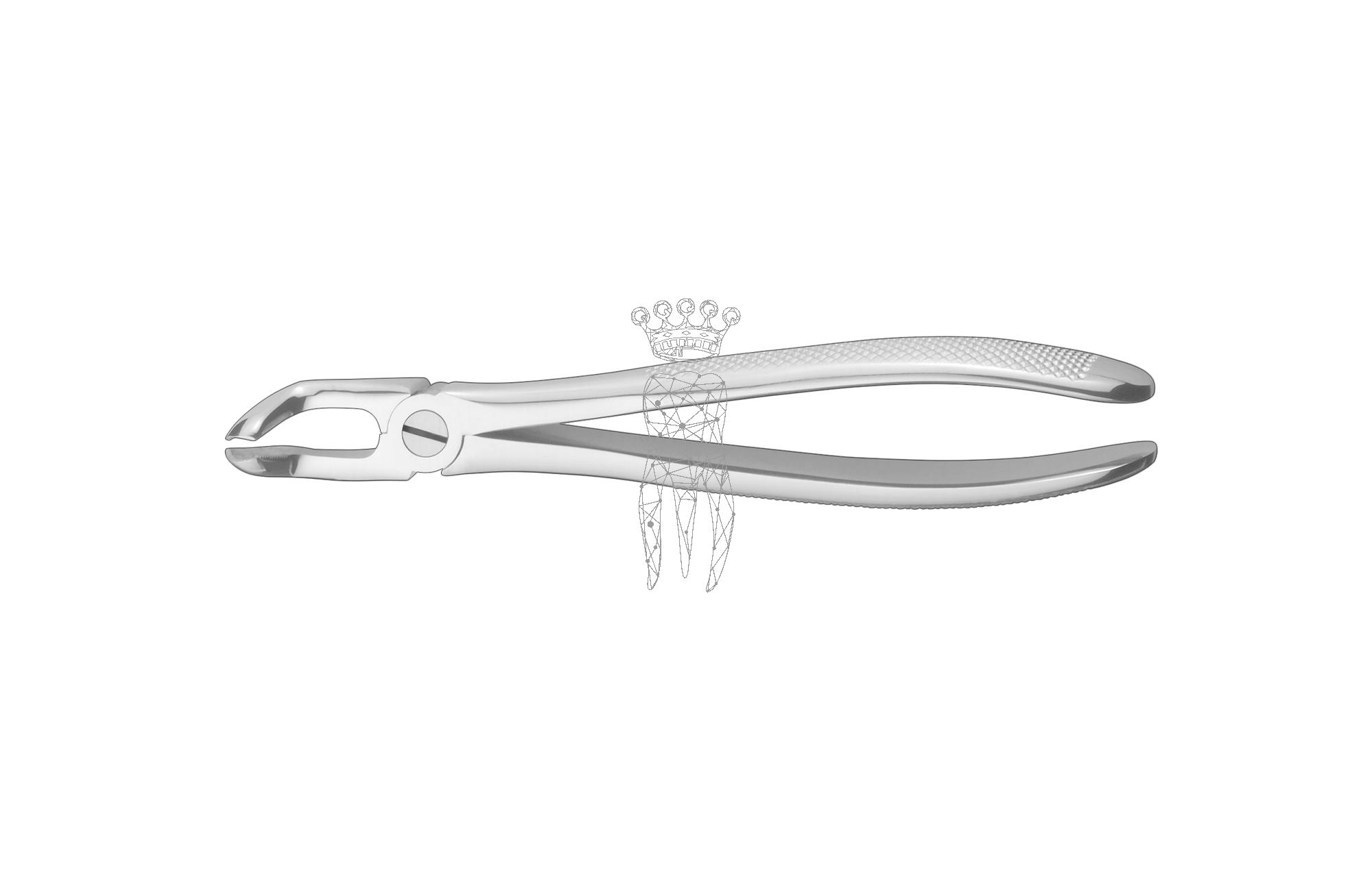 Extracting forceps frictiongrip Lower-Jaw wisdom teeth