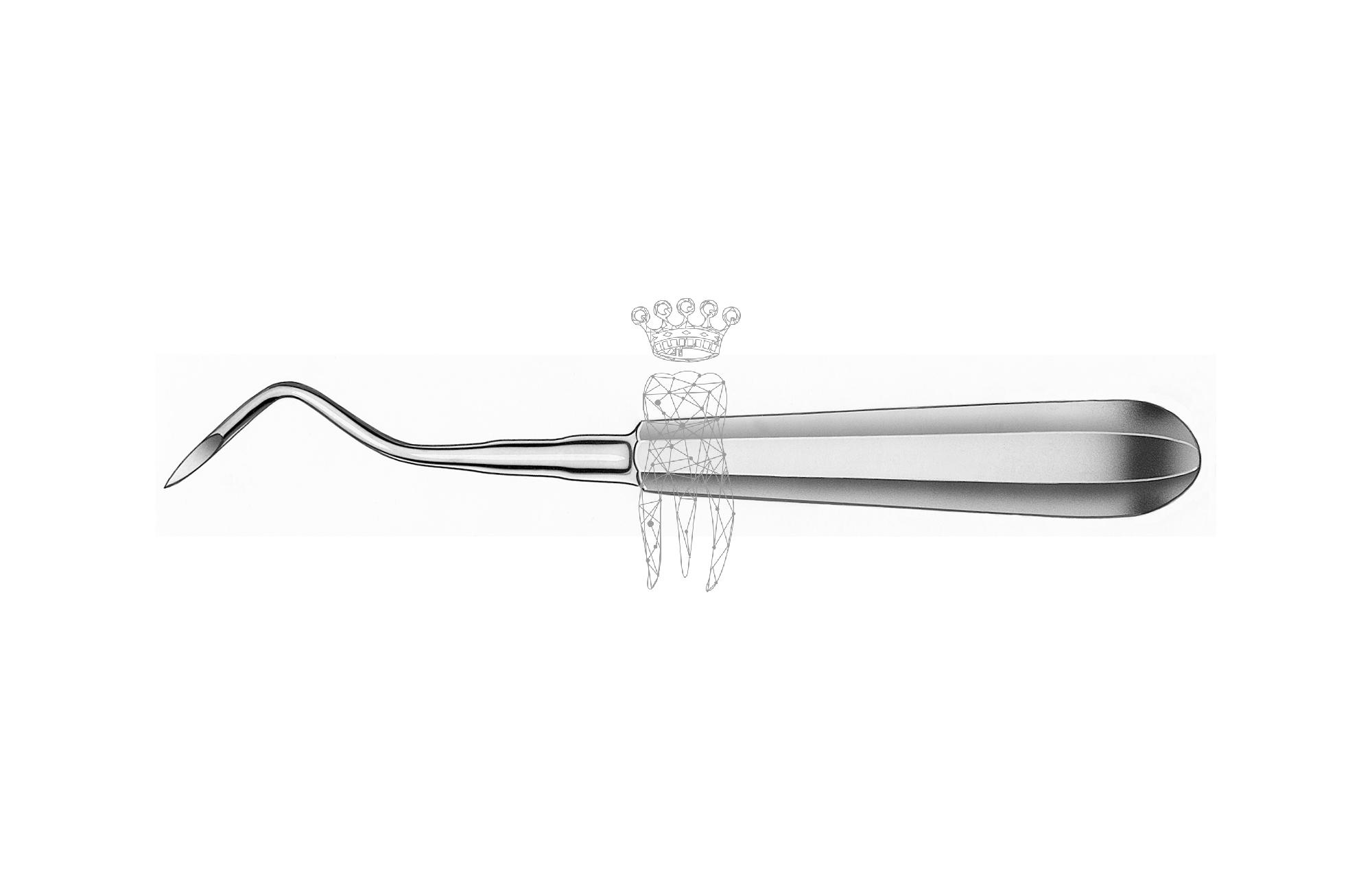 Wurzelrestentferner Heidbrink 2.5mm gebogen