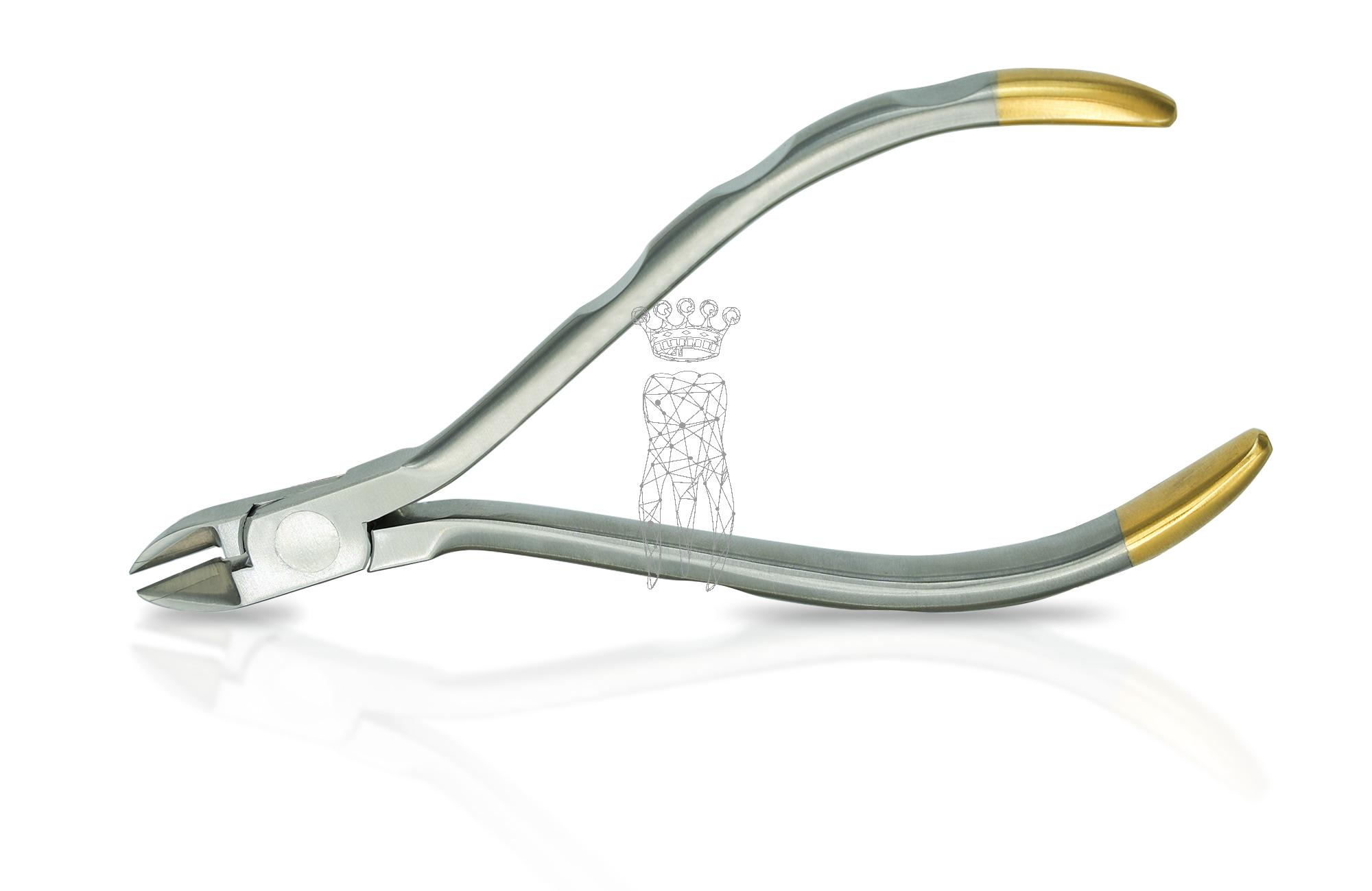 Lock Pin & Ligature Cutter MINI 12cm 15° fine reduced working tip HM