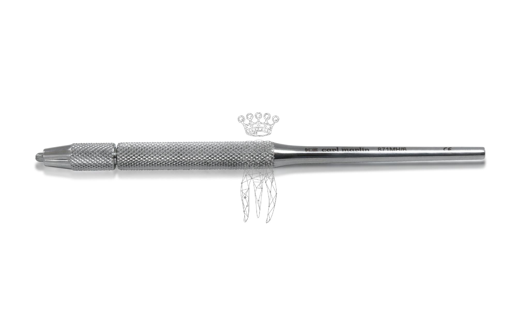 MICRO-Scalpel blade holder round solid for blades 62,64,65,67,69