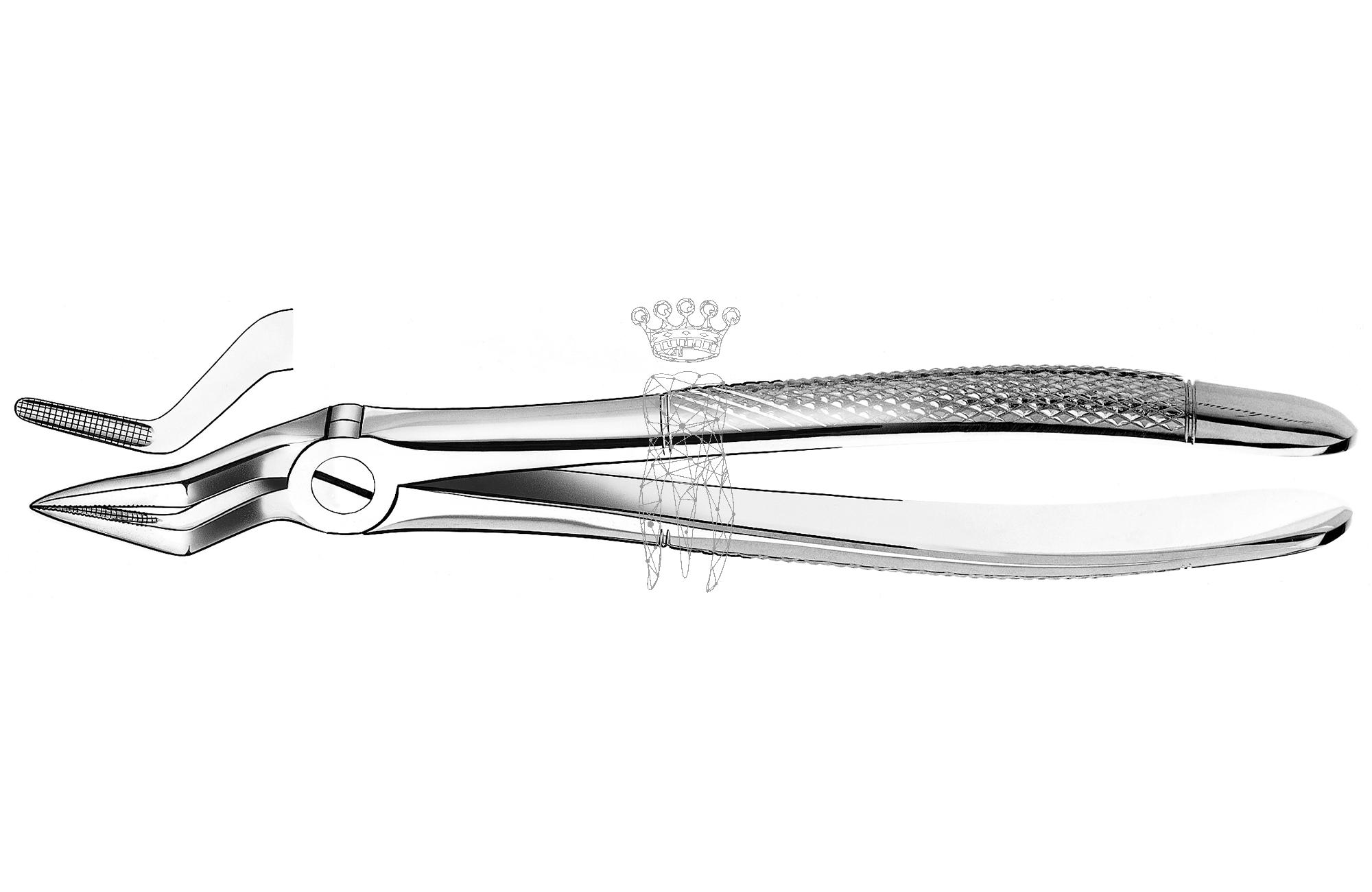 Forceps Büchs friction grip Upper-Jaw roots