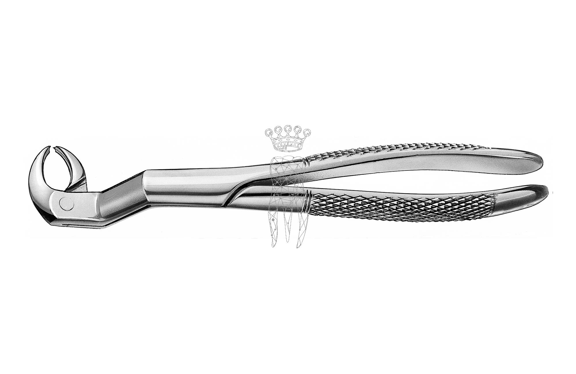 Special Extracting forceps angled frictiongrip - Upper-Jaw molars right
