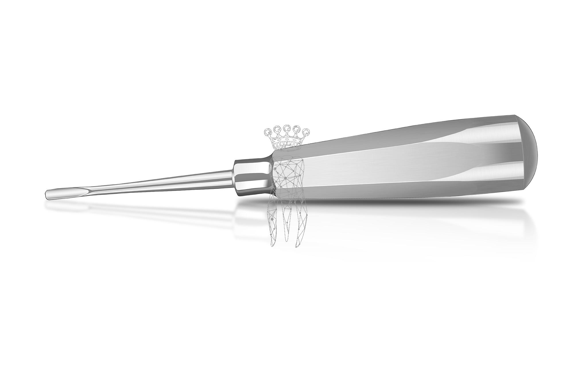 Root elevator straight 3.5mm LiquidSteel