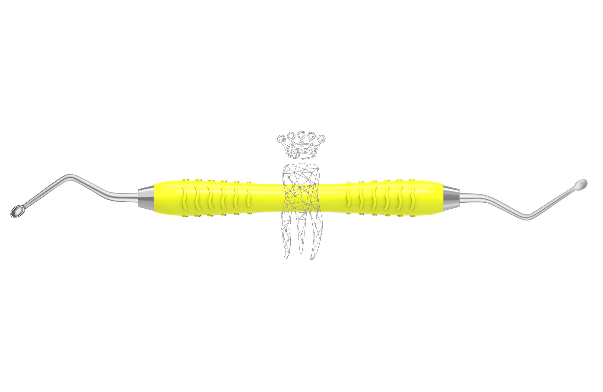 Scharfer Löffel Hemingway oval 2.8/4.5mm Colori-Silicon