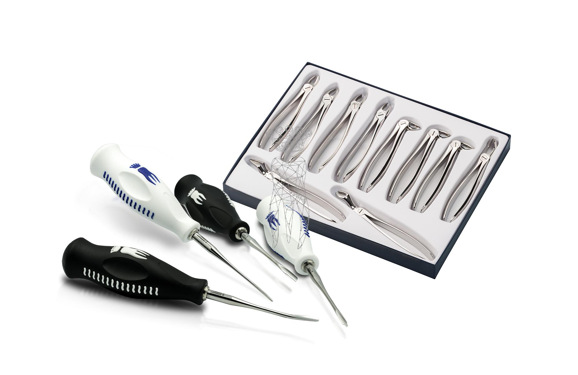 Set of 10 forceps model X+PeriLux SET