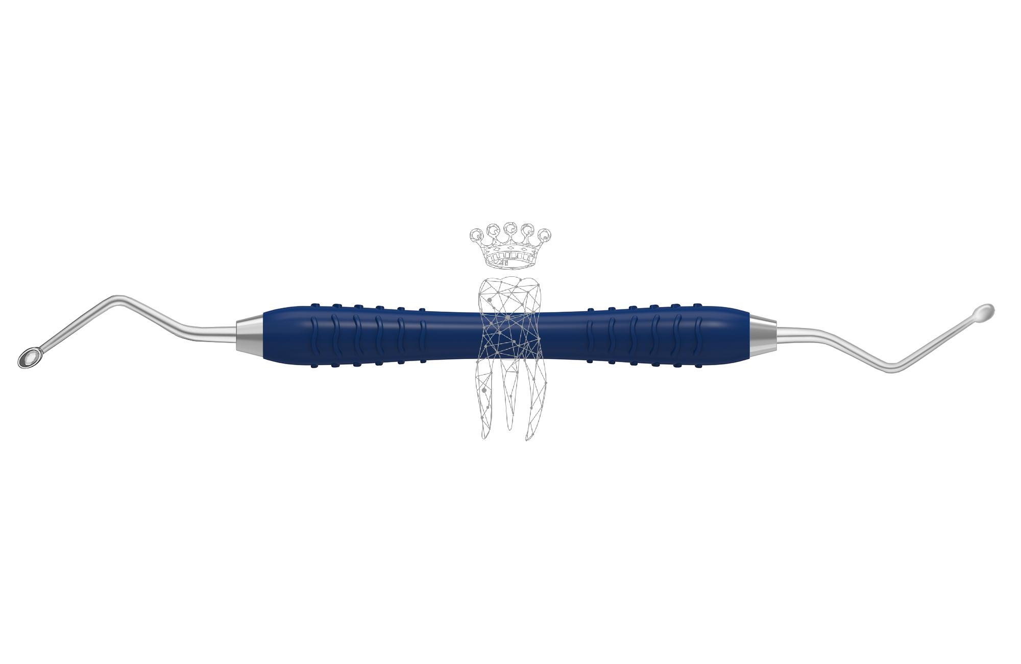 Scharfer Löffel Hemingway oval 2.8/4.5mm Colori-Silicon