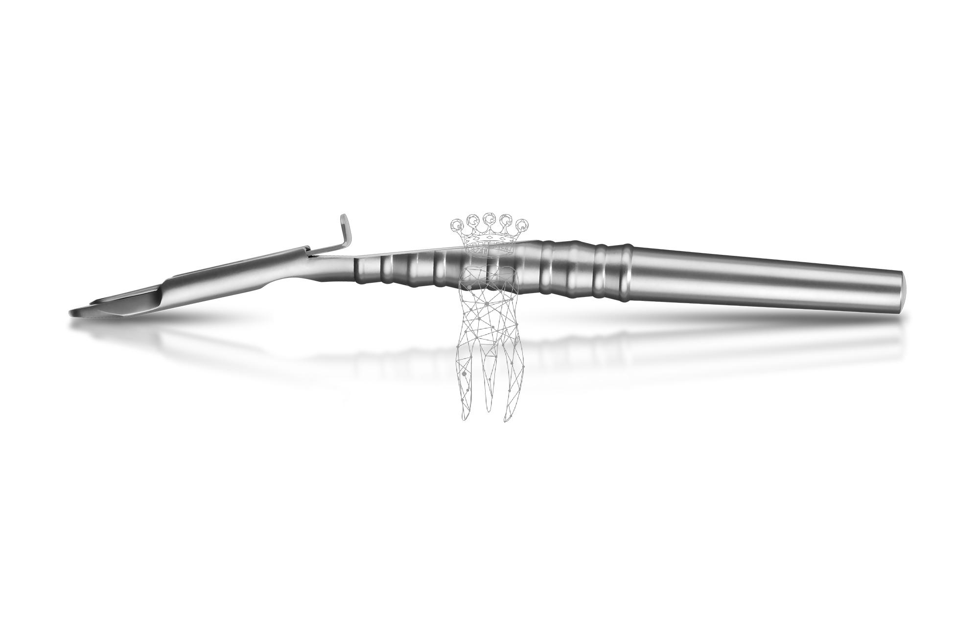 Bone scraper curved incl. 1 blade LiquidSteel