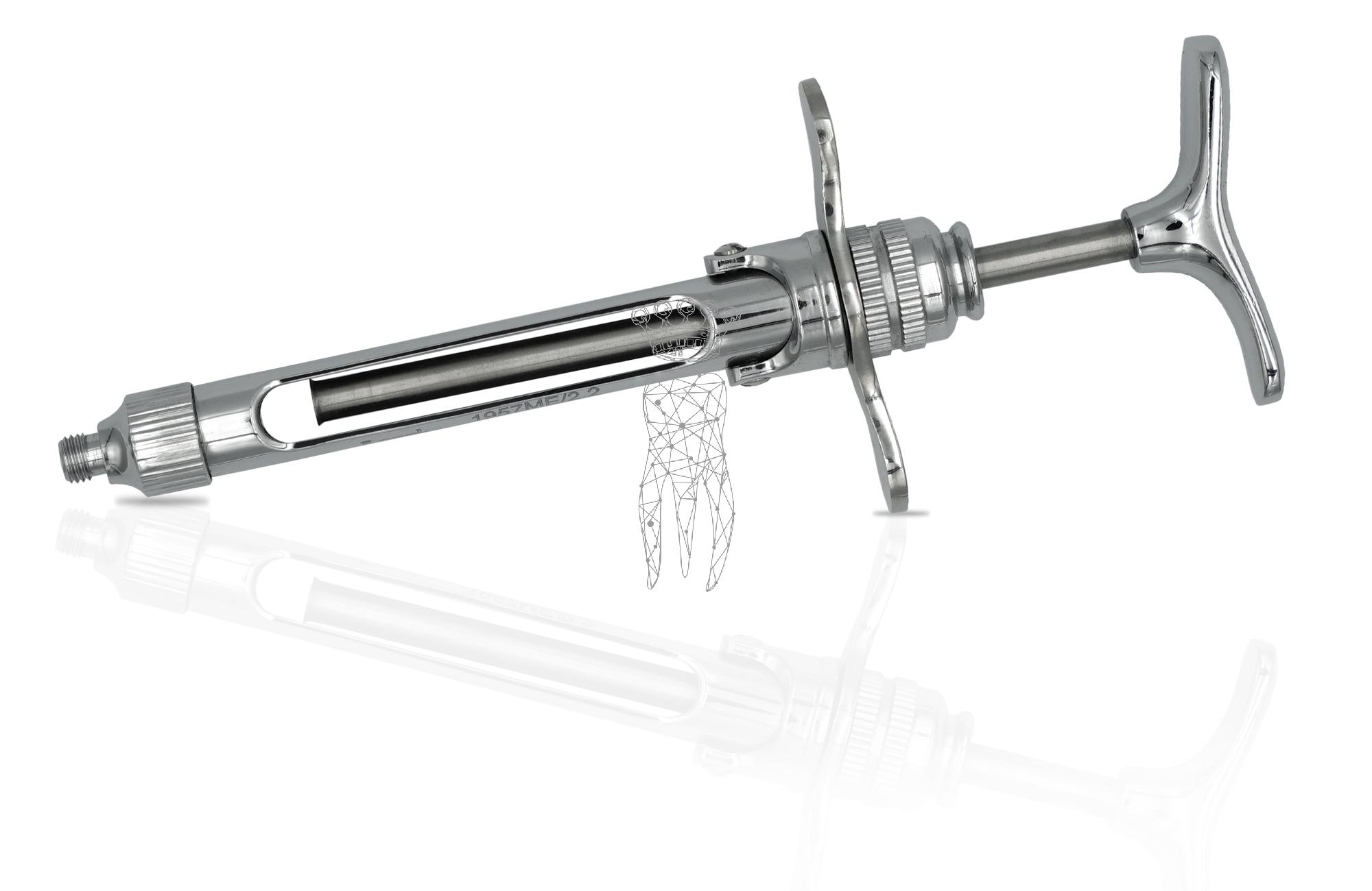 Zylinderampullenspritze 2.2ml metrisches Gewinde-ohne Selbstaspiration
