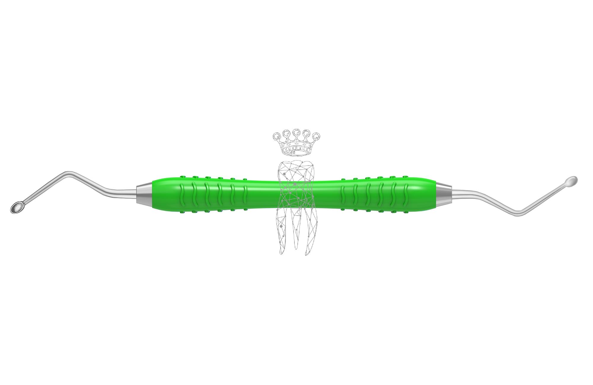 Scharfer Löffel Hemingway oval 2.8/4.5mm Colori-Silicon