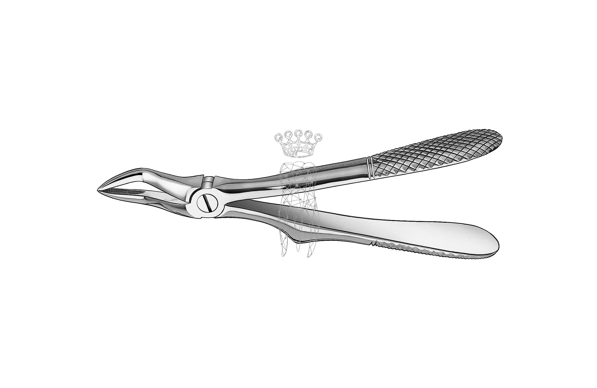 Children extracting forceps frictiongrip Lower-Jaw incisors