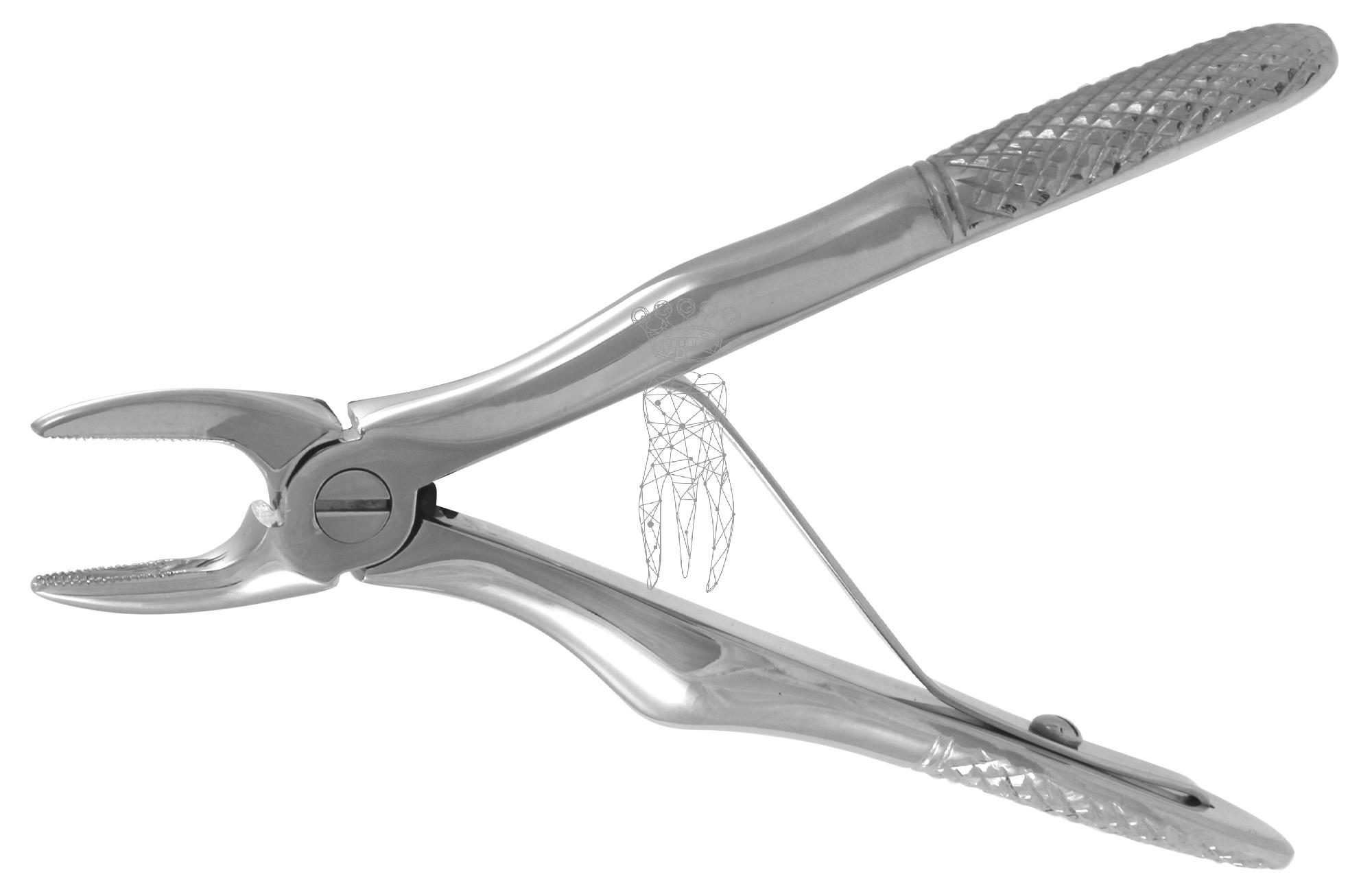 Children extracting forceps frictiongrip with spring - Upper-Jaw incisors